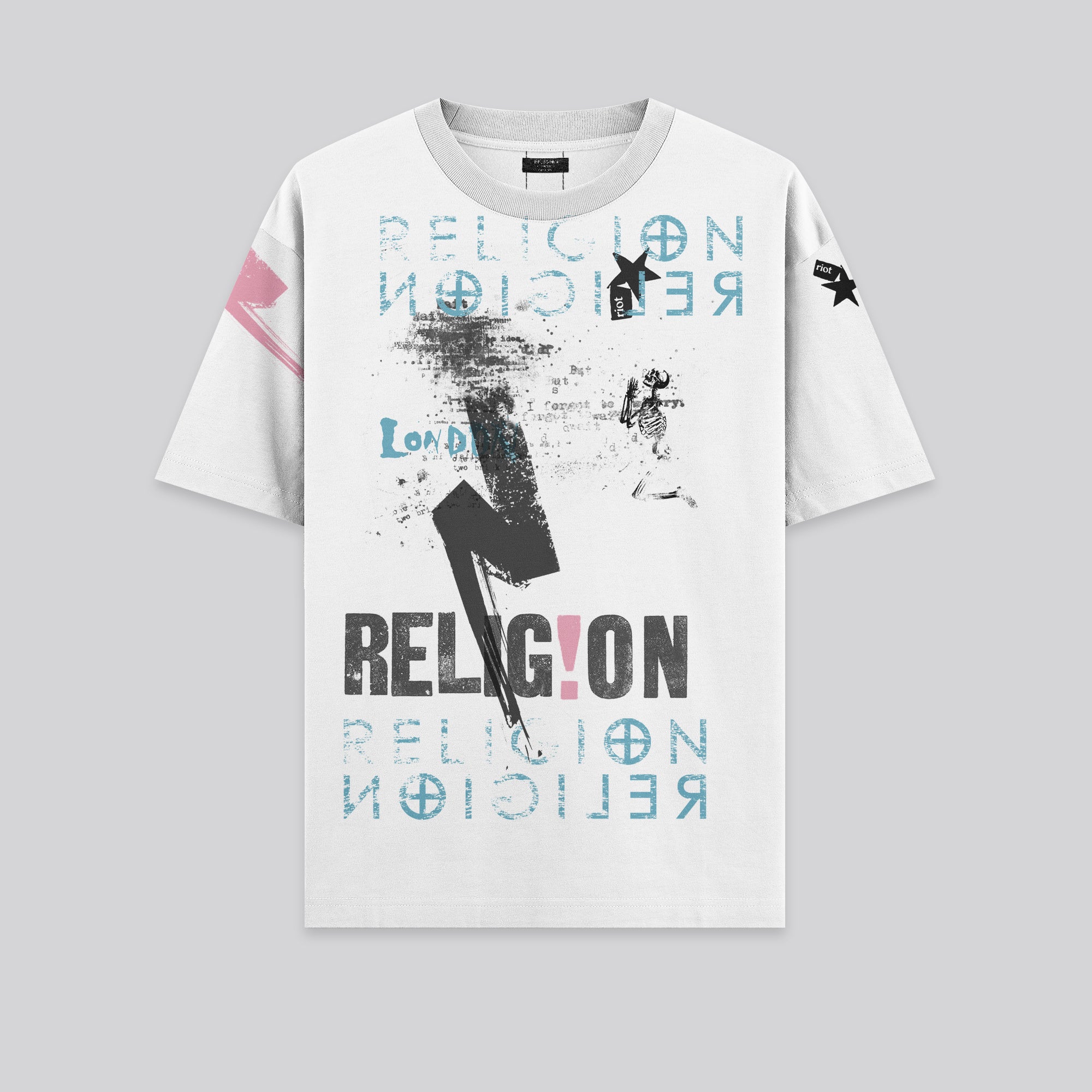 MONTAGE COLOUR T-SHIRT WHITE