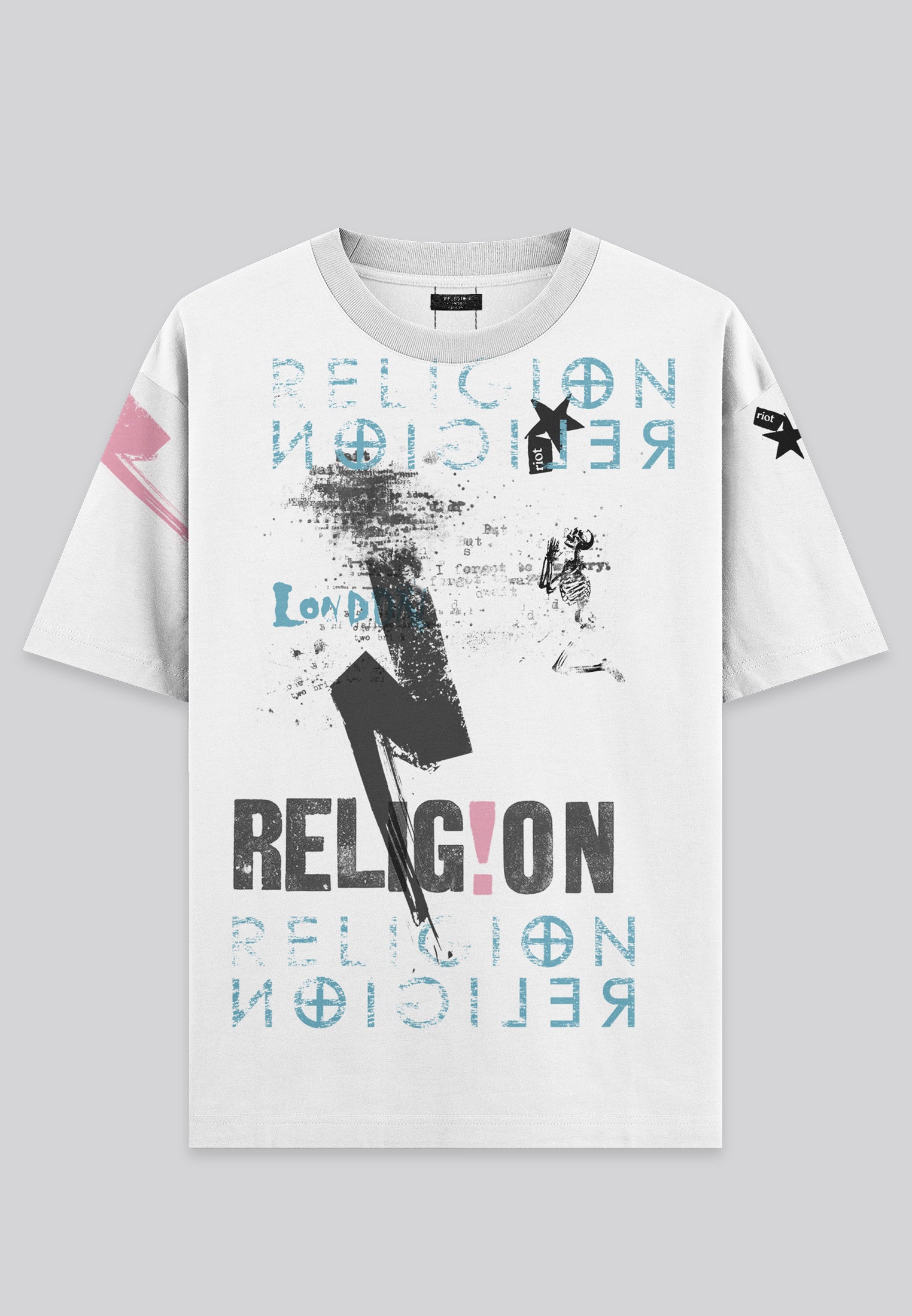 MONTAGE COLOUR T-SHIRT WHITE