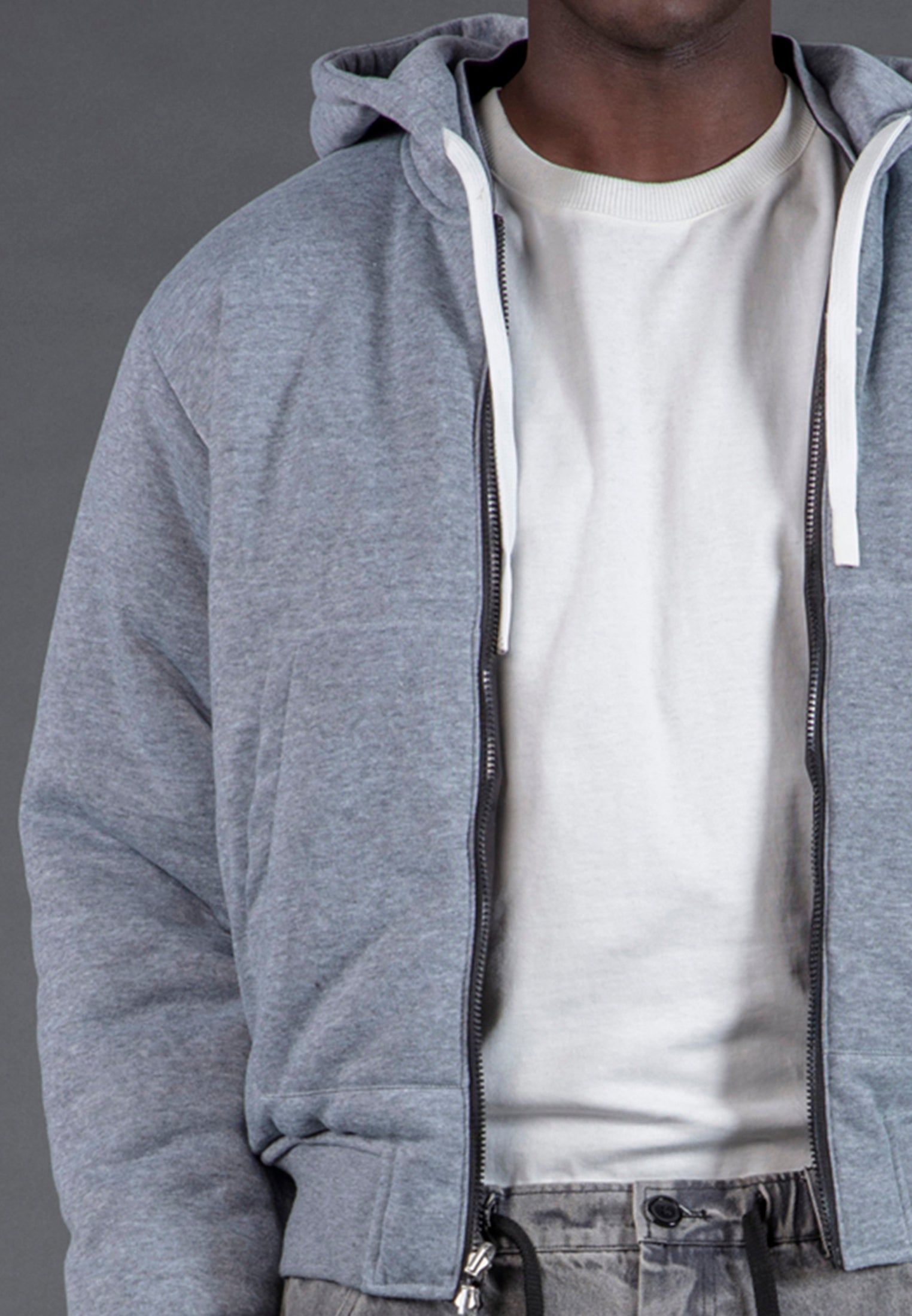 REVERSIBLE HOODED BOMBER BLACK