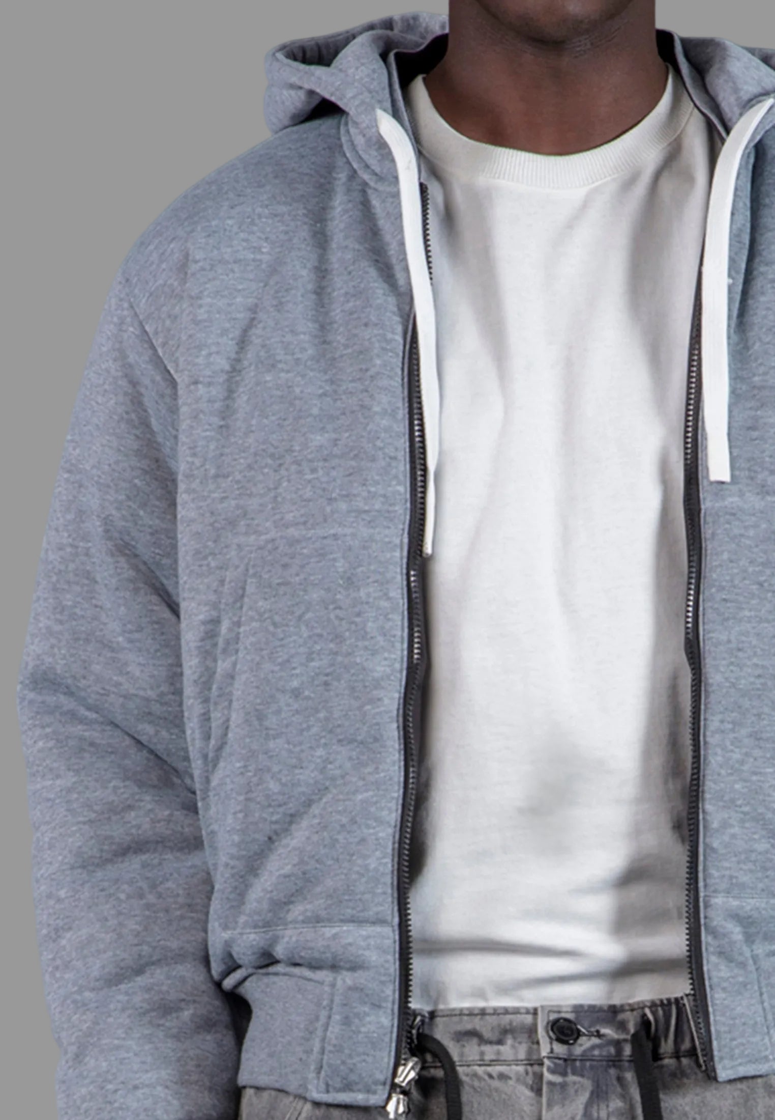 REVERSIBLE HOODED BOMBER BLACK