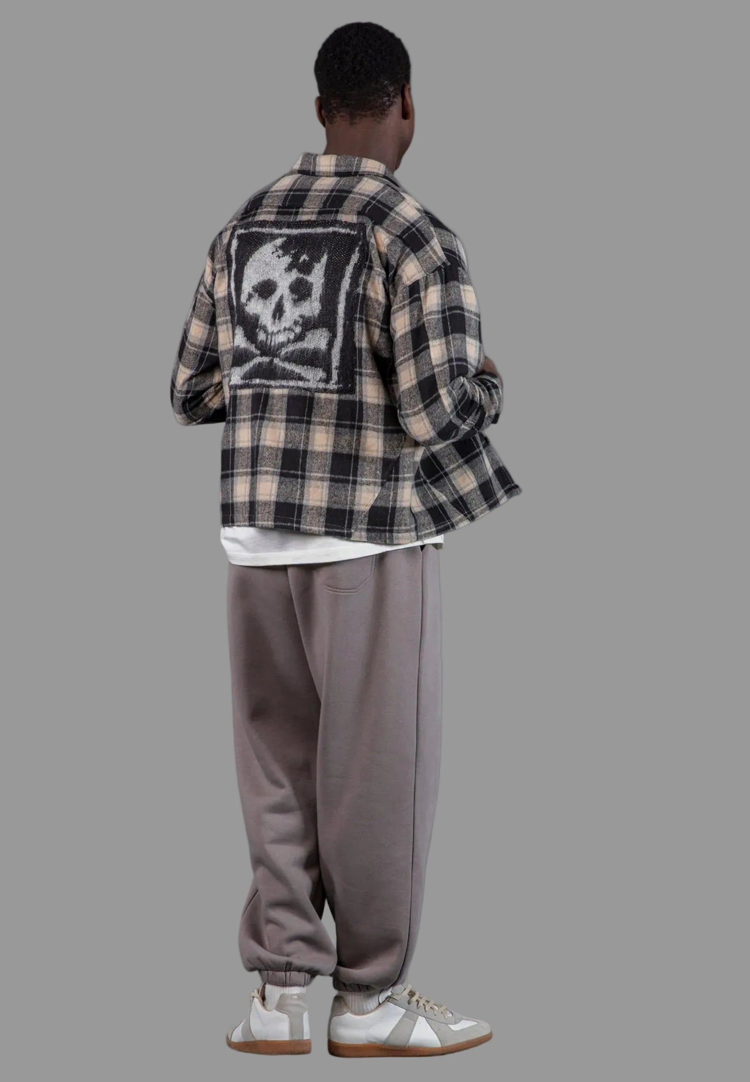 ANTARSIA SKULL SHIRT WHITE & BLACK