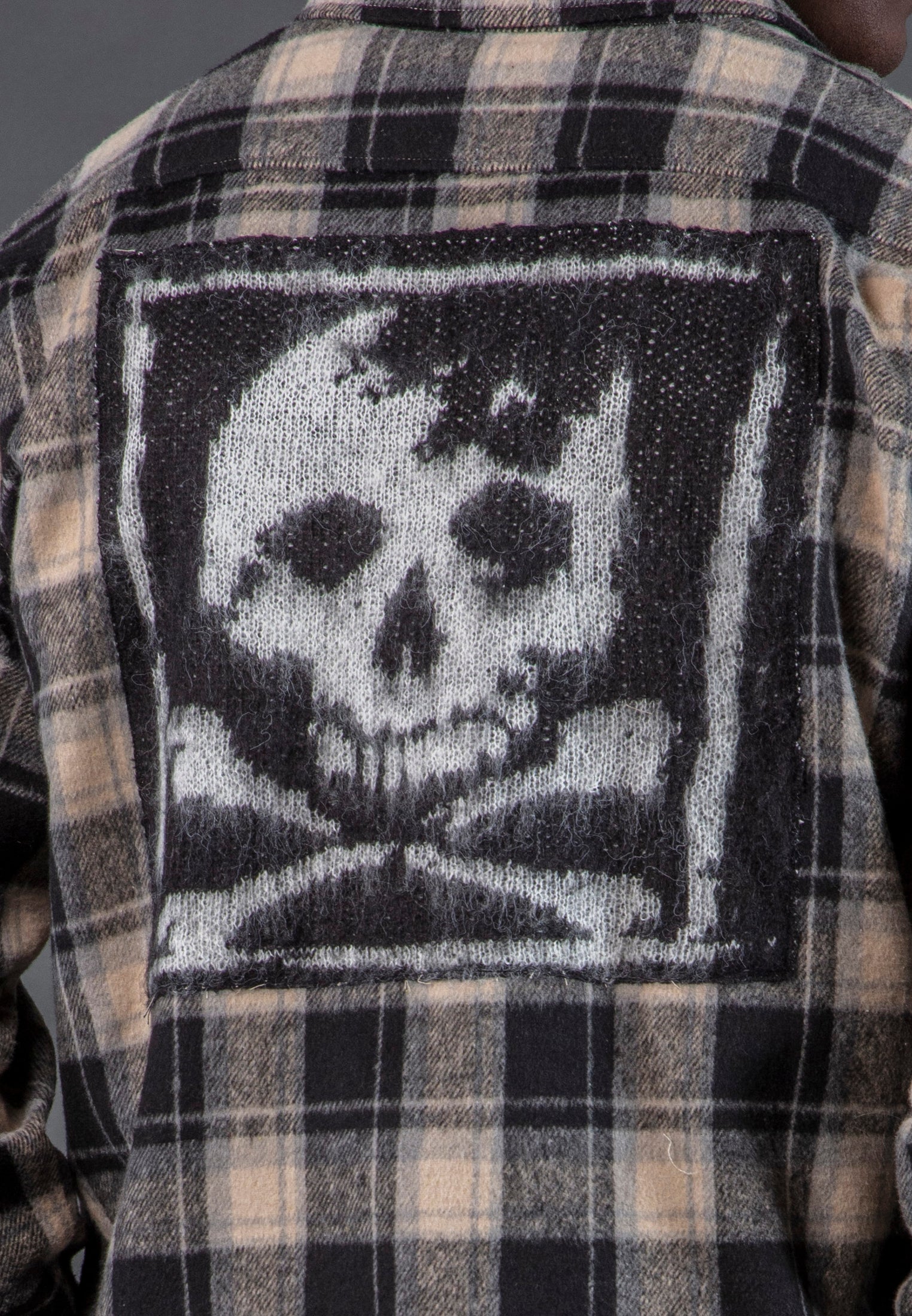 ANTARSIA SKULL SHIRT WHITE & BLACK