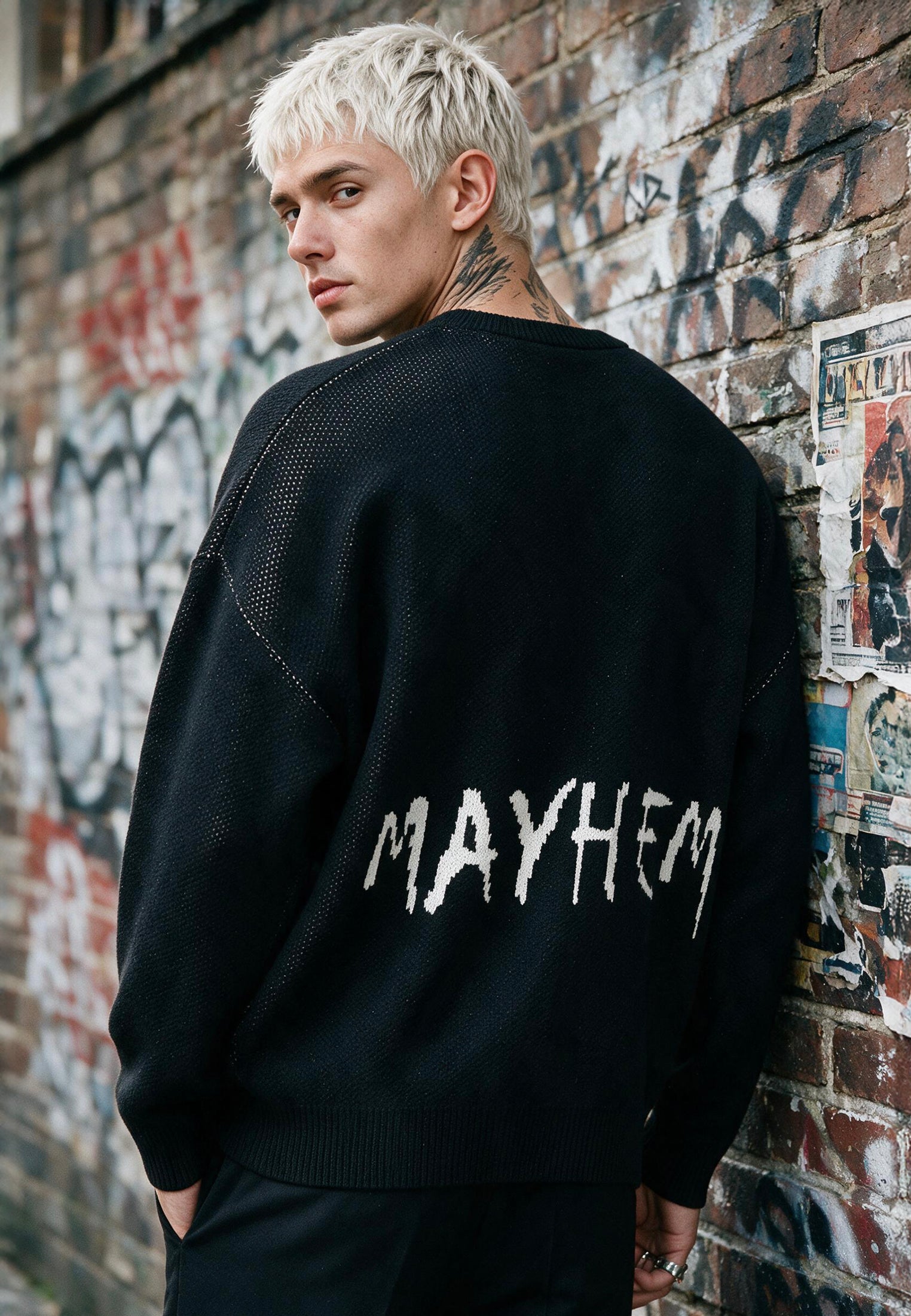 MAYHEM KNIT BLACK