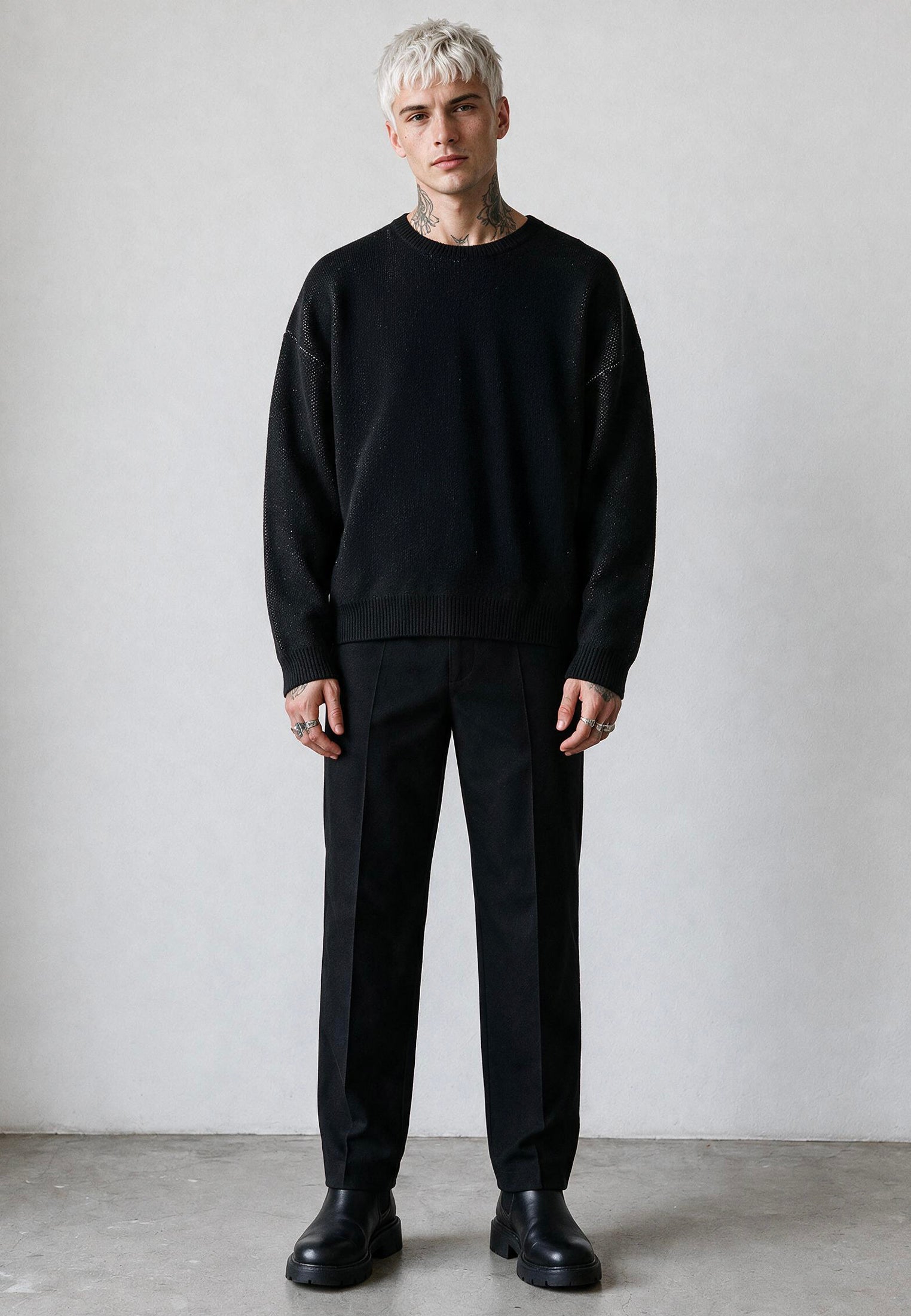 MAYHEM KNIT BLACK