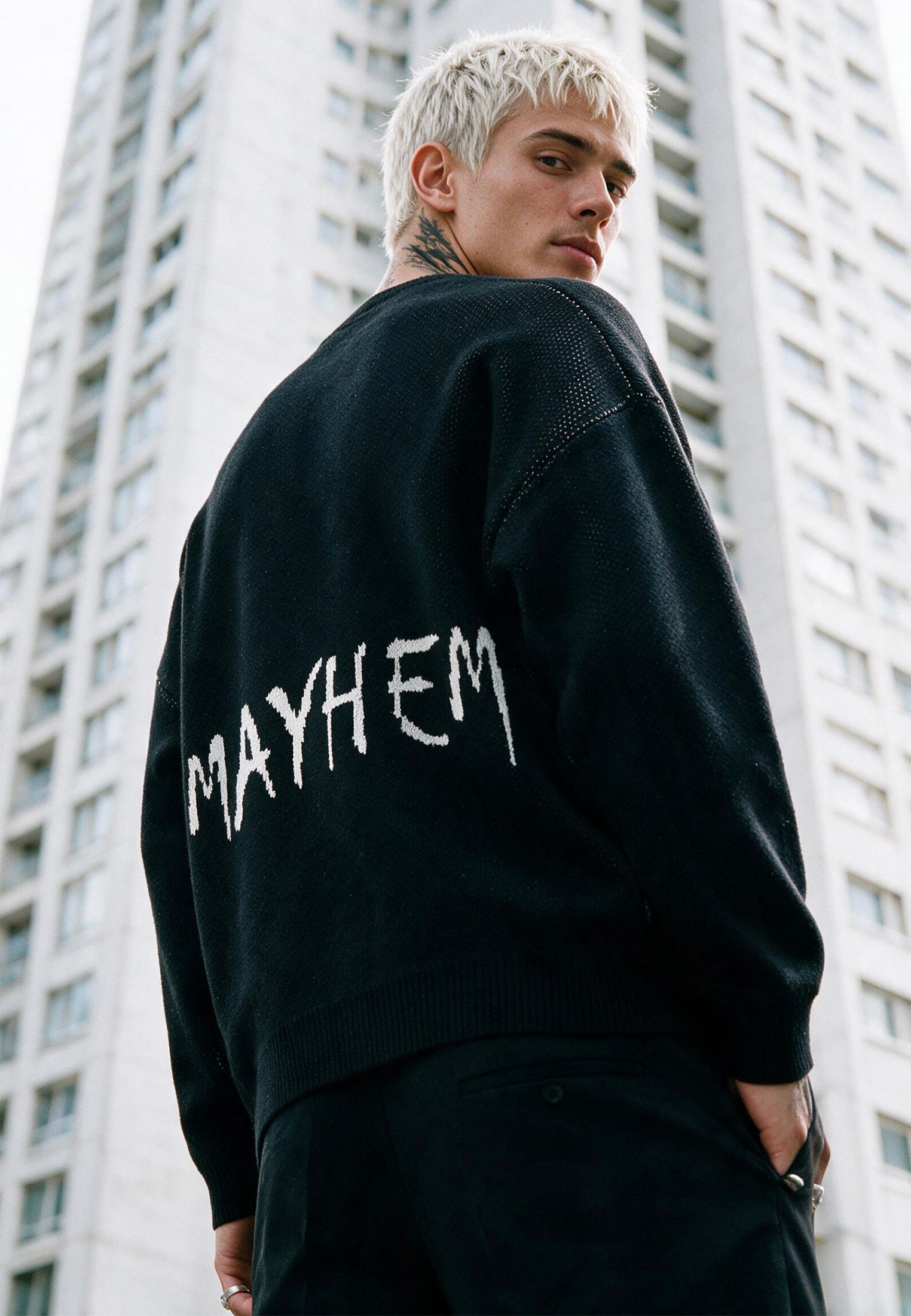 MAYHEM KNIT BLACK