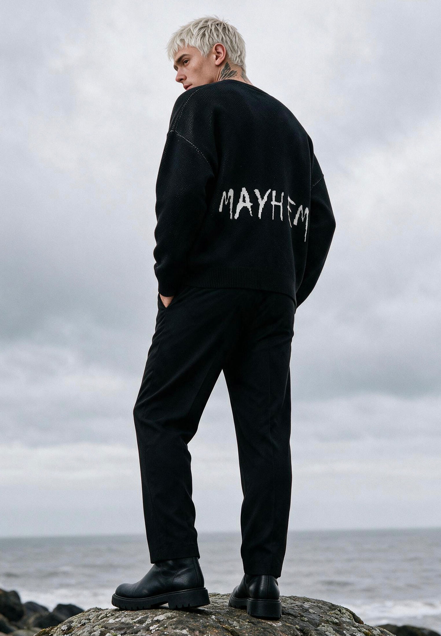 MAYHEM KNIT BLACK