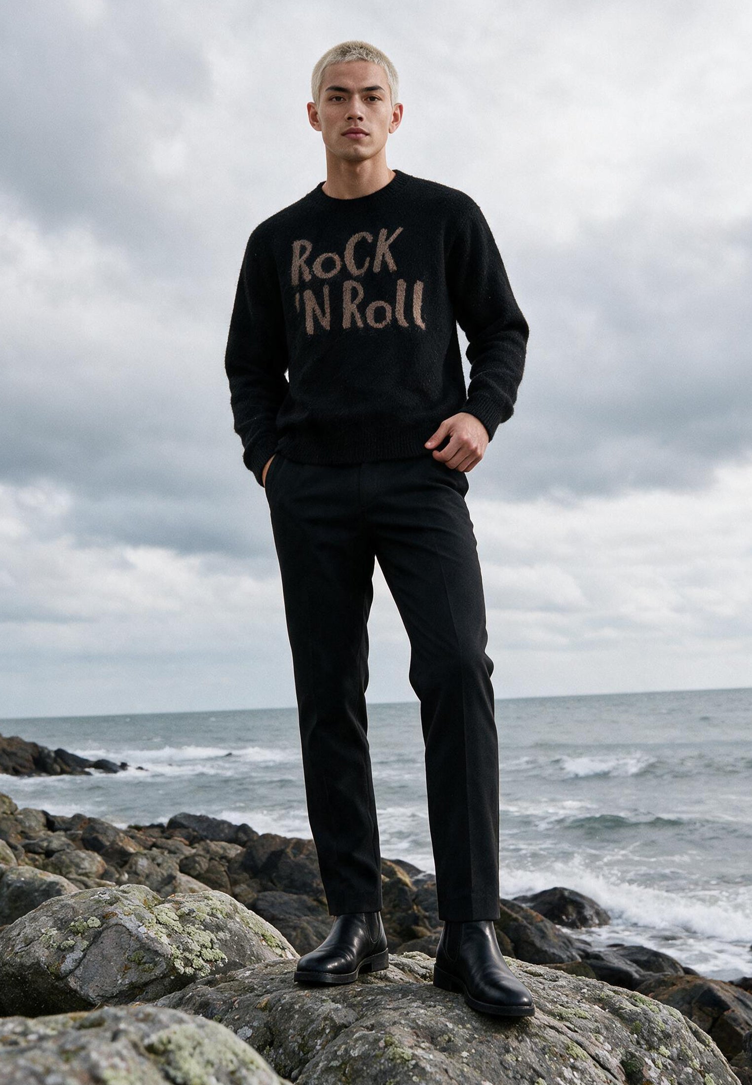 ROCK N ROLL KNIT BLACK