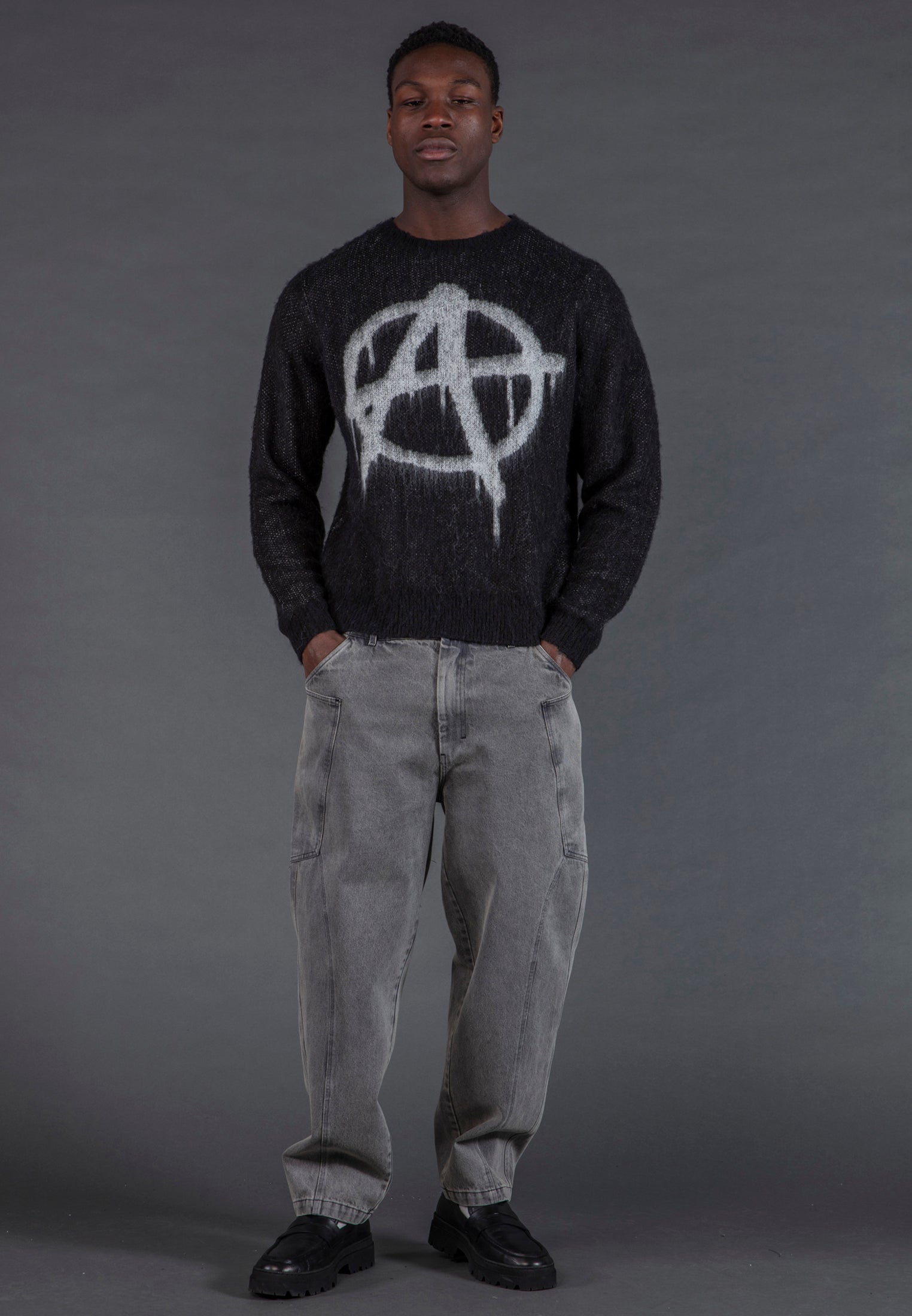 SYMBOL KNIT BLACK