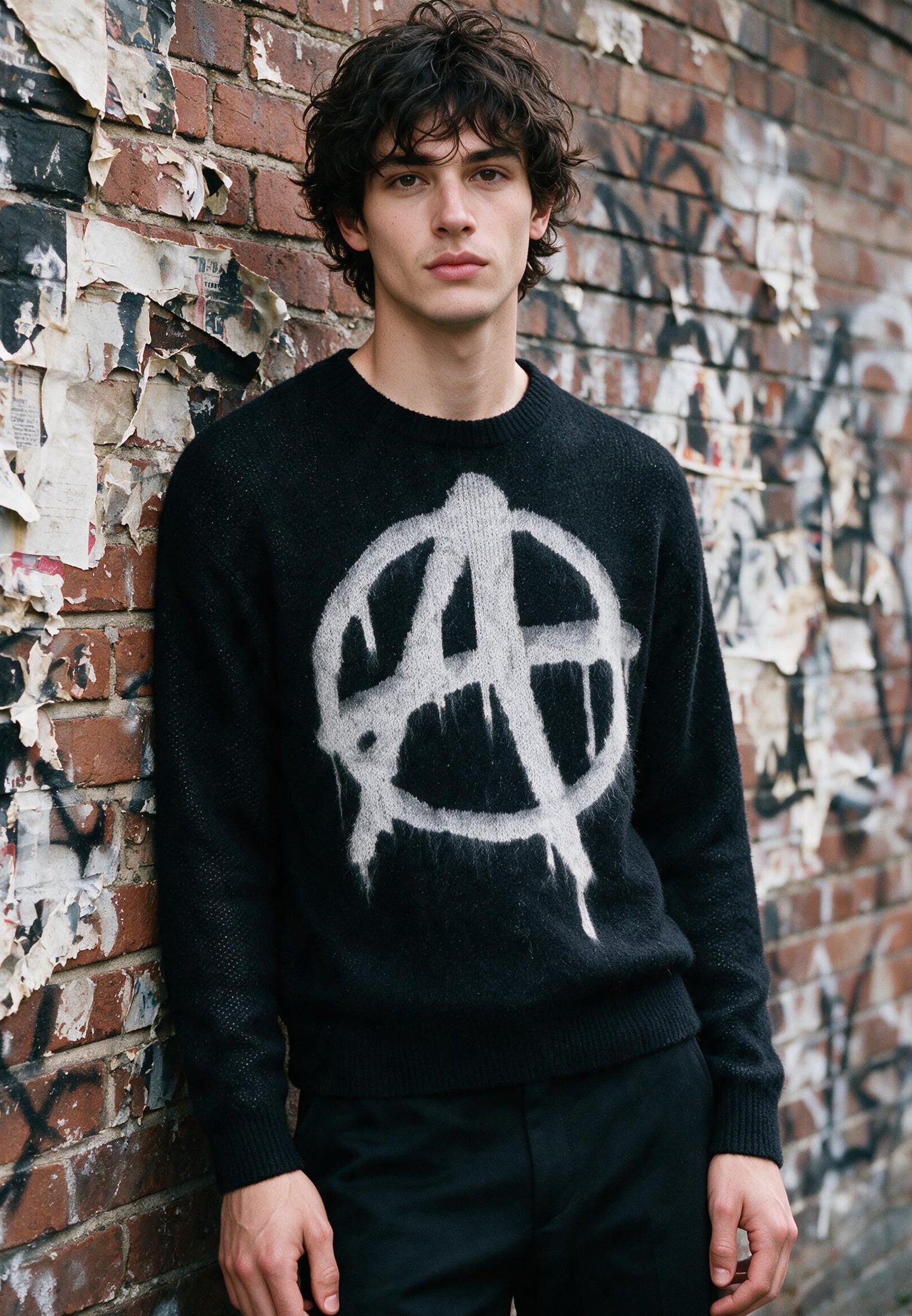 SYMBOL KNIT BLACK