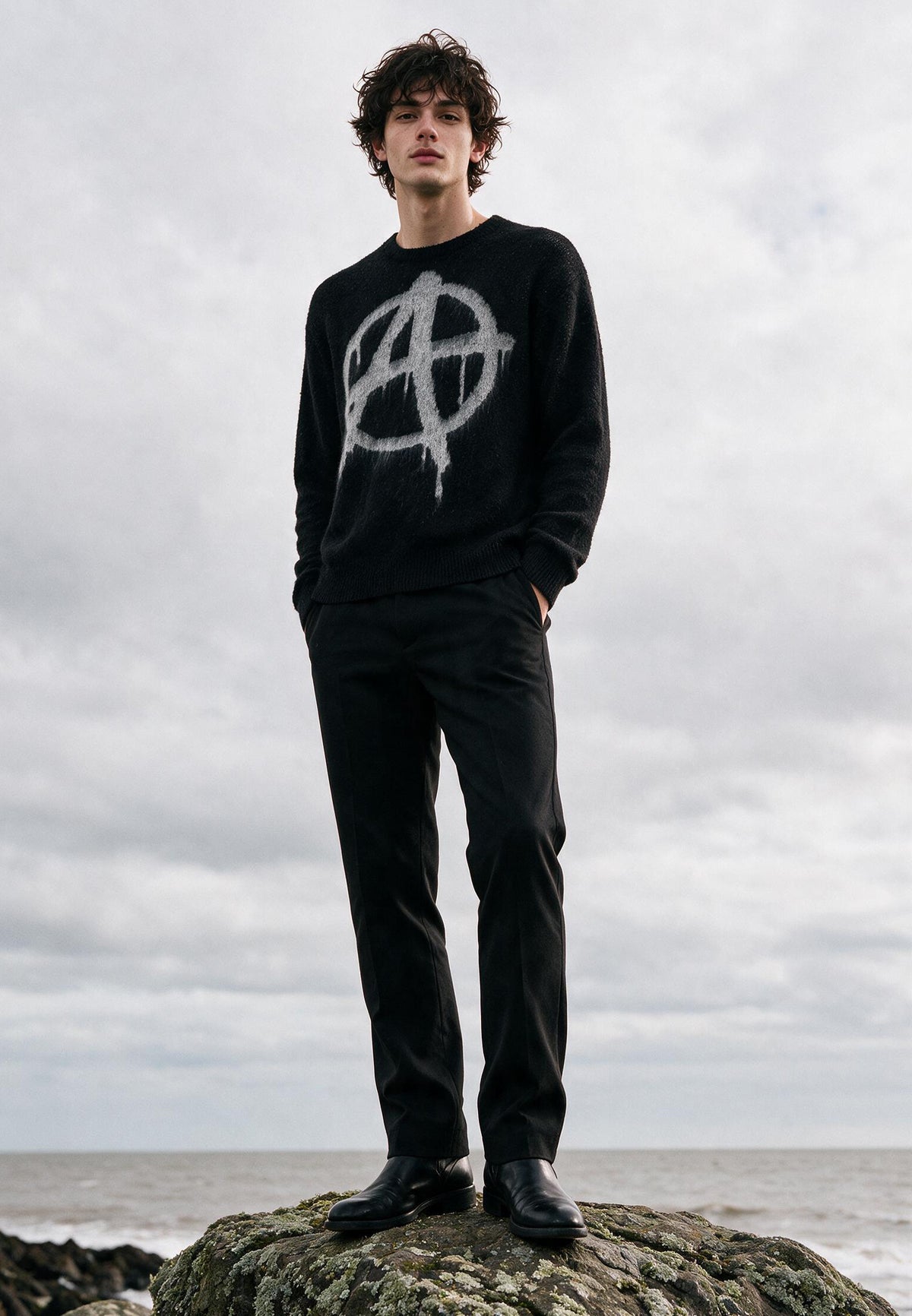 SYMBOL KNIT BLACK