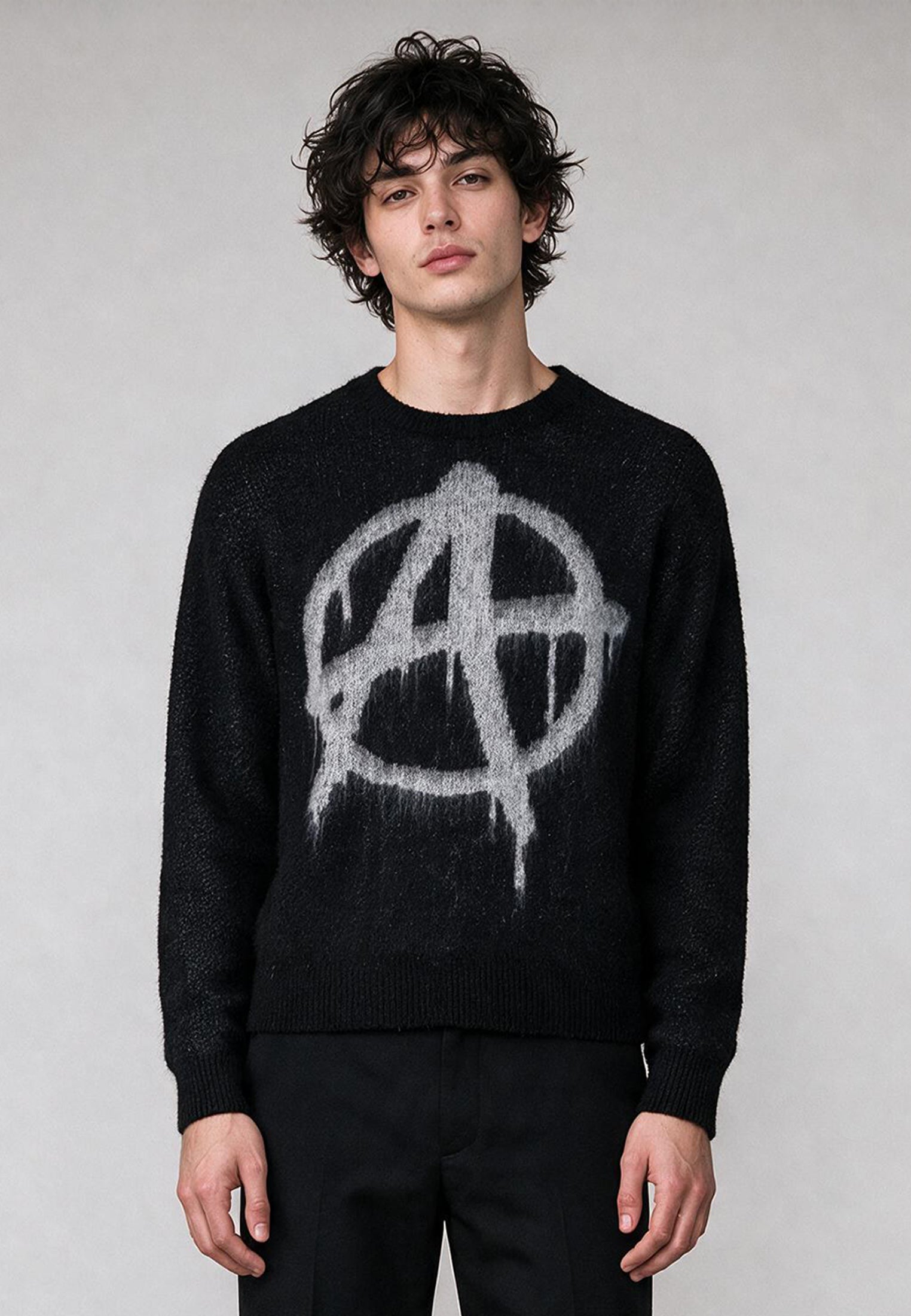SYMBOL KNIT BLACK