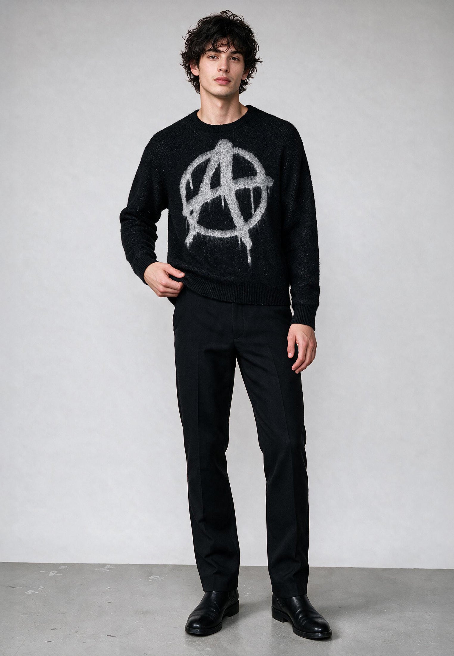 SYMBOL KNIT BLACK