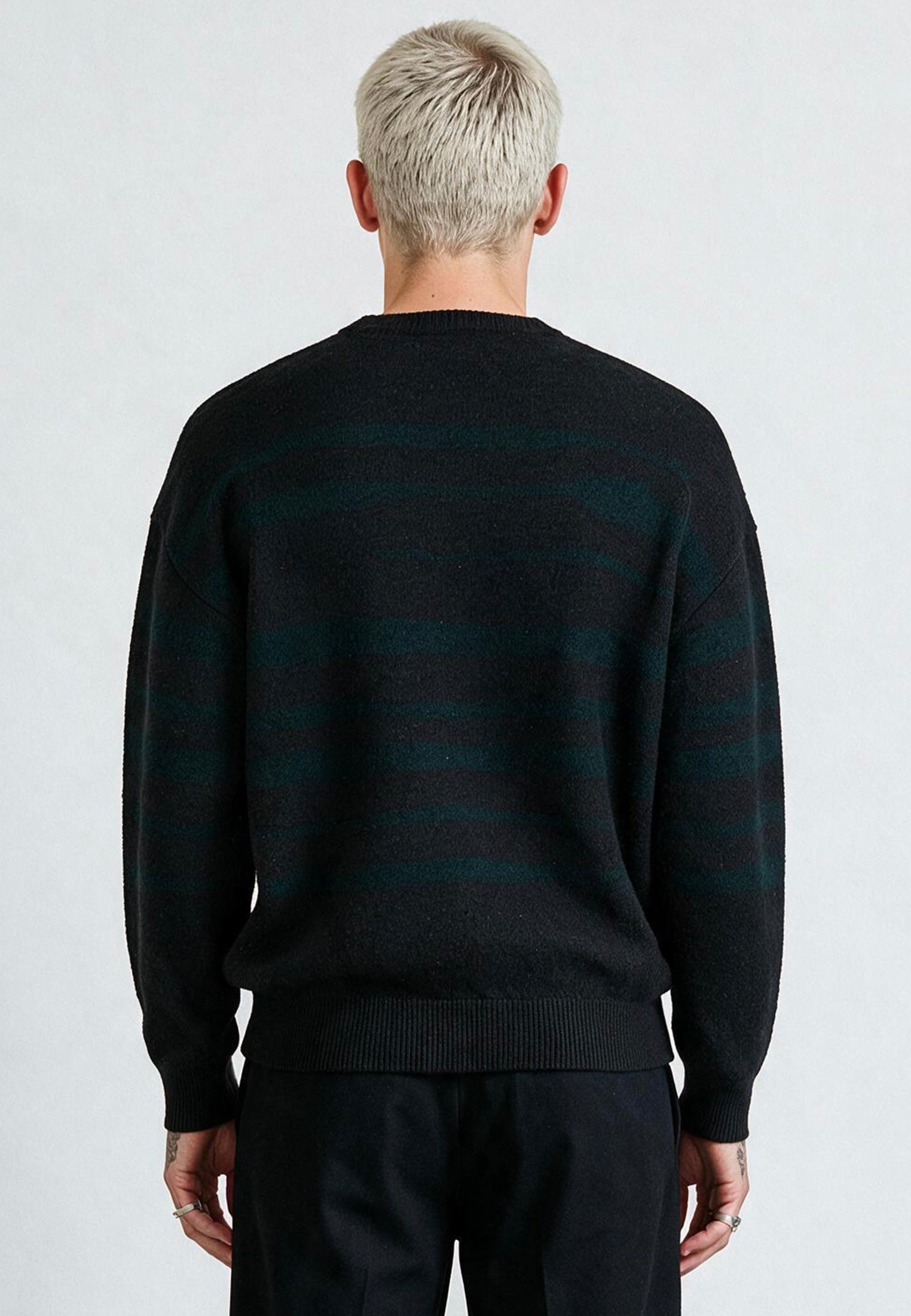 TRACK KNIT BLACK & GREEN
