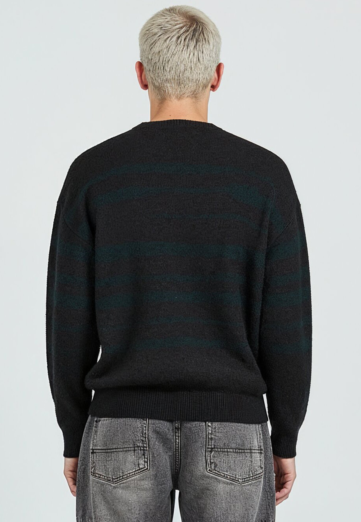 TRACK KNIT BLACK & GREEN