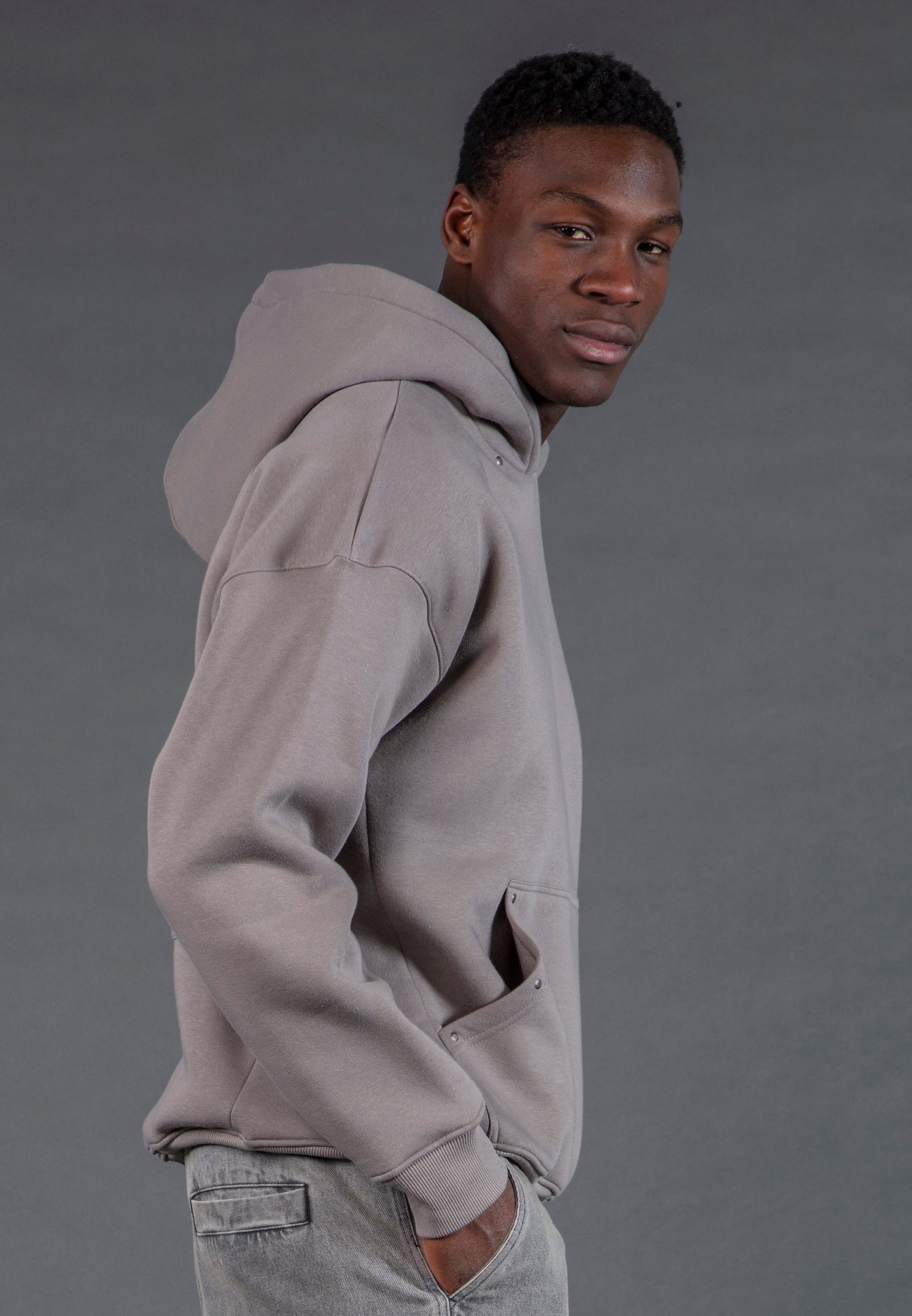 ACID RIPPER HOODIE CEMENT GREY