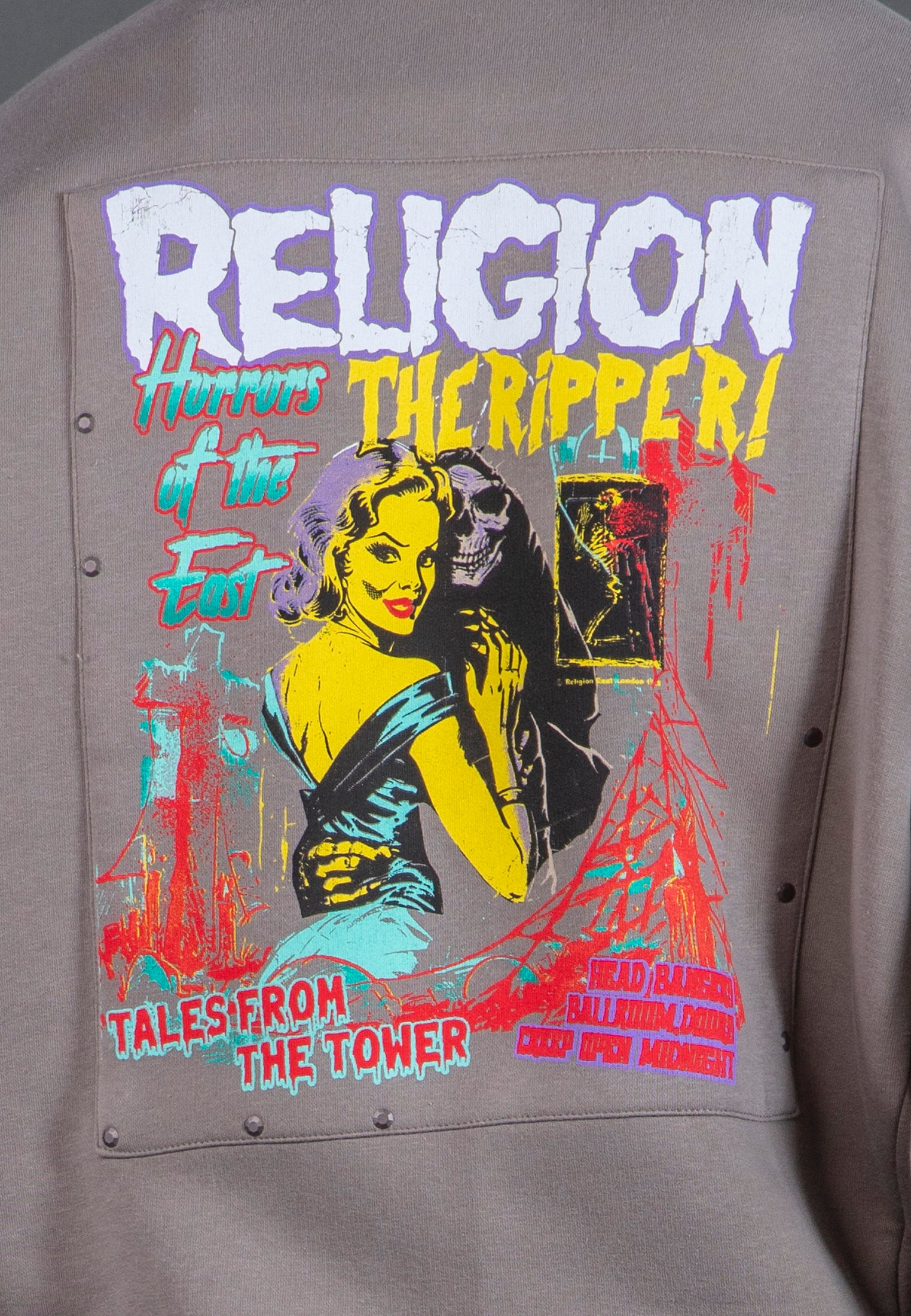 ACID RIPPER HOODIE CEMENT GREY