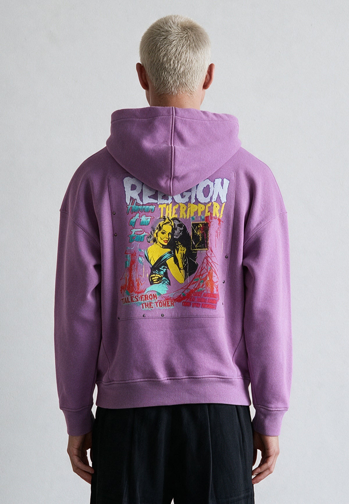 ACID RIPPER HOODIE LIGHT MAUVE