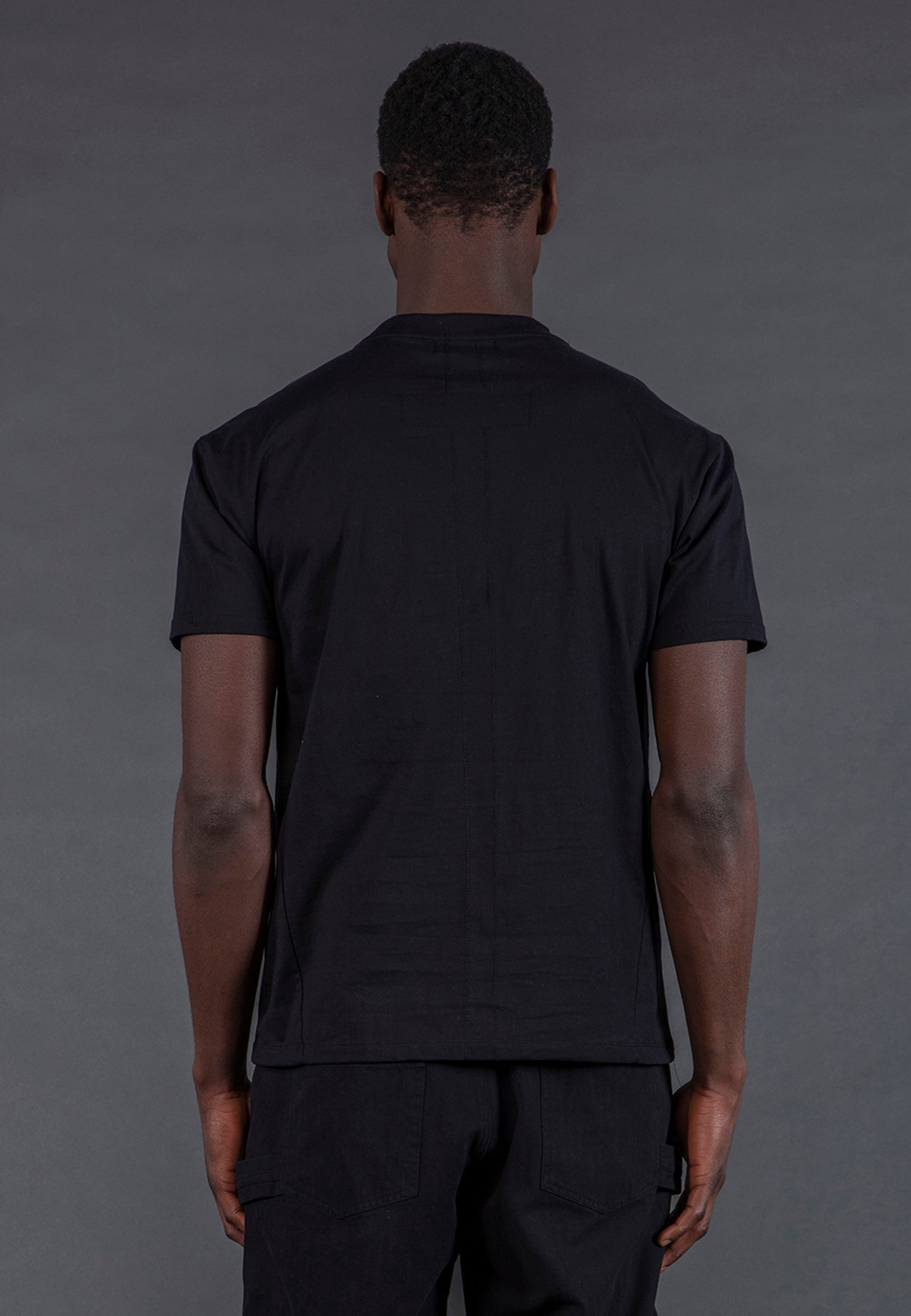 PRAYING SKELETON CUBISM T-SHIRT BLACK