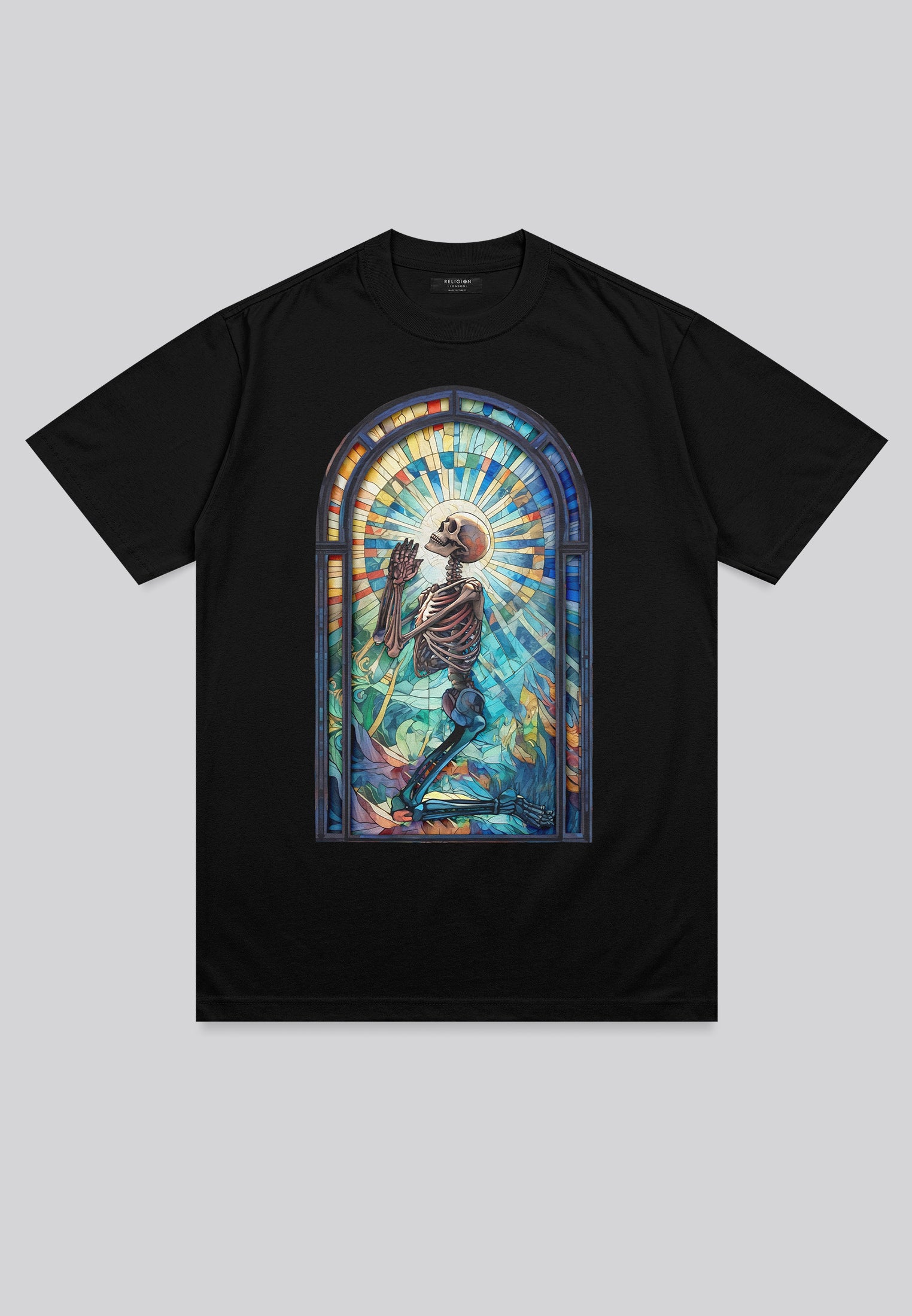 PRAYING PSYCHEDELIC T-SHIRT BLACK