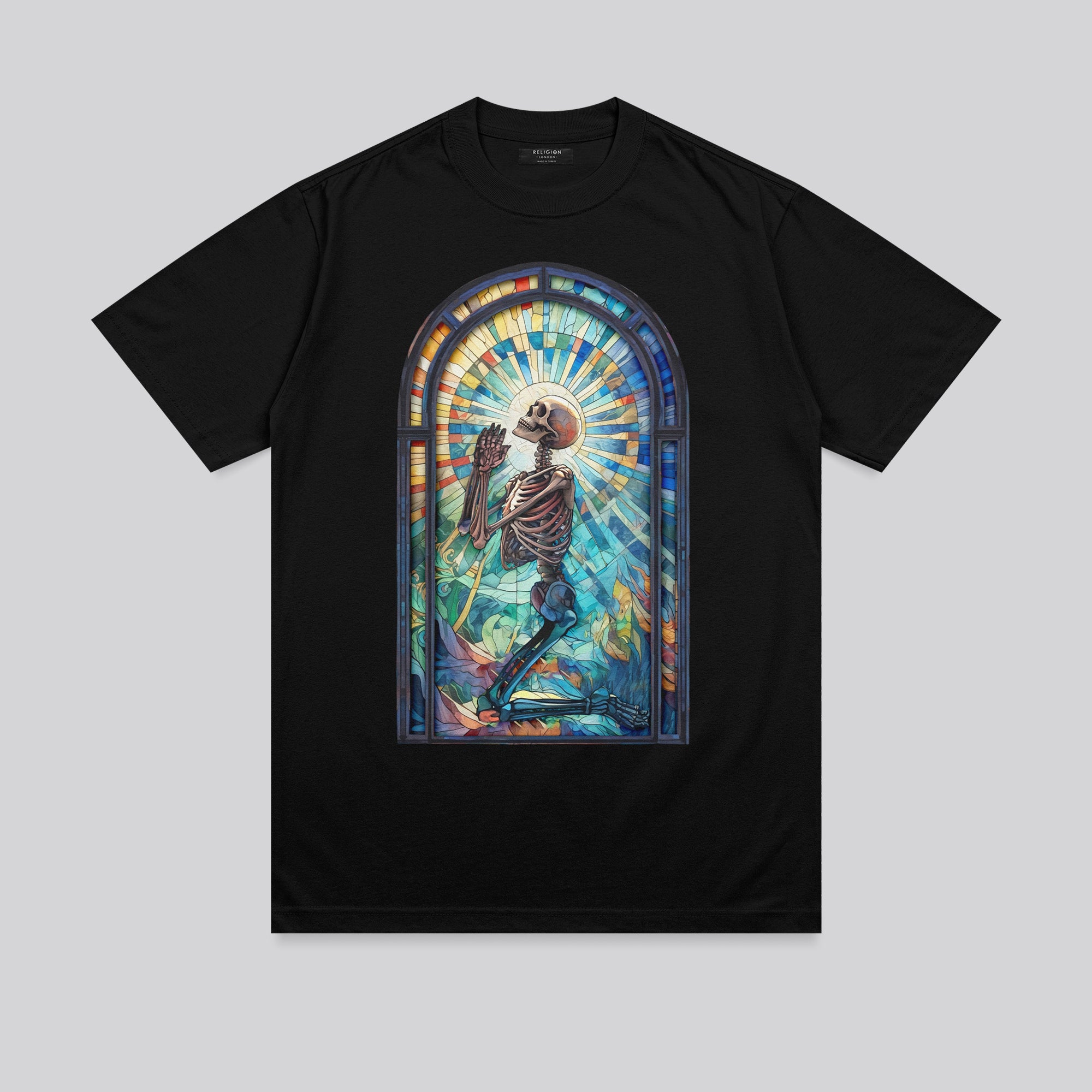 PRAYING PSYCHEDELIC T-SHIRT BLACK