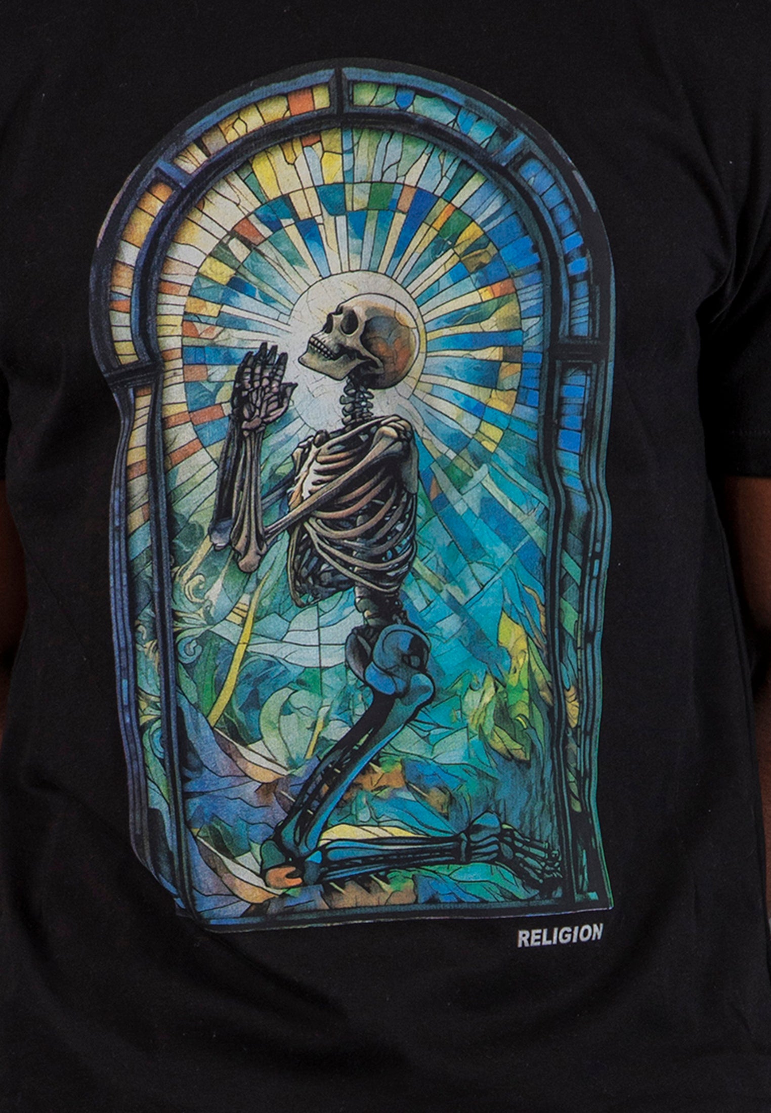 PRAYING PSYCHEDELIC T-SHIRT BLACK