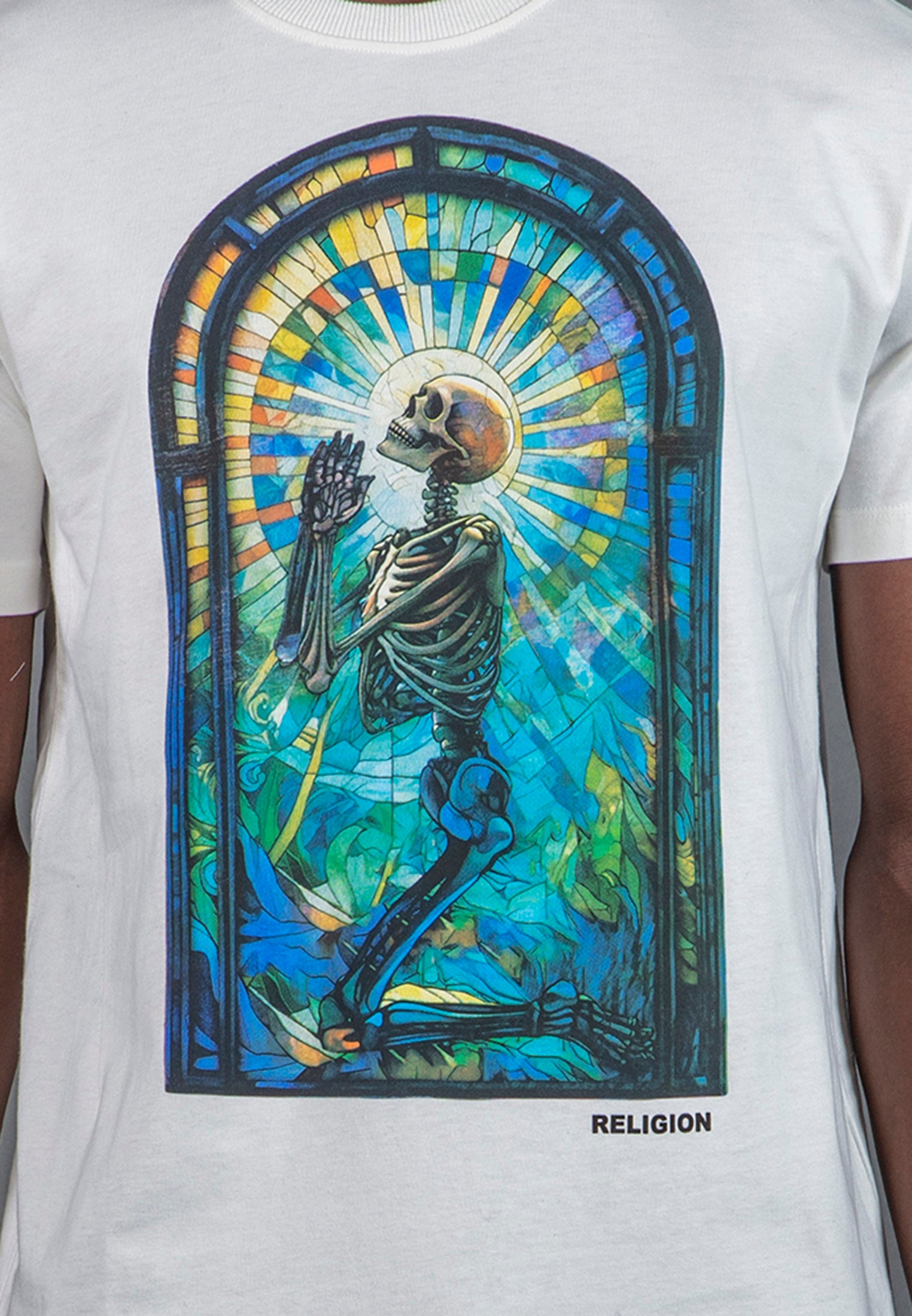 PRAYING PSYCHEDELIC T-SHIRT WHITE