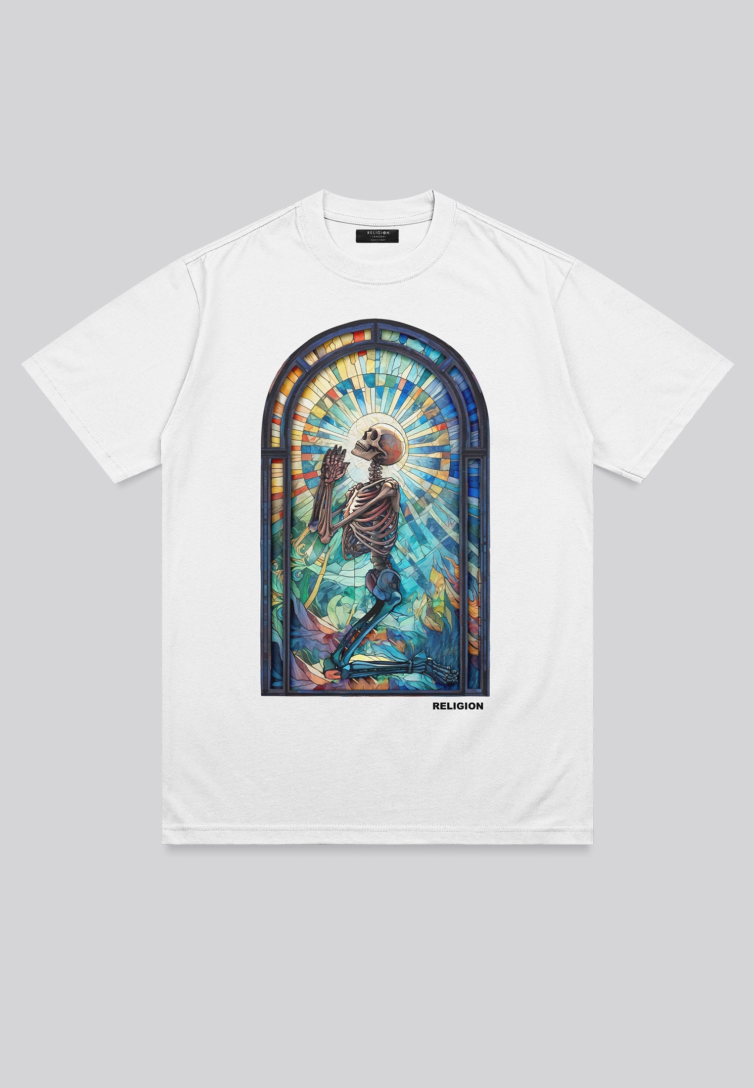 PRAYING PSYCHEDELIC T-SHIRT WHITE