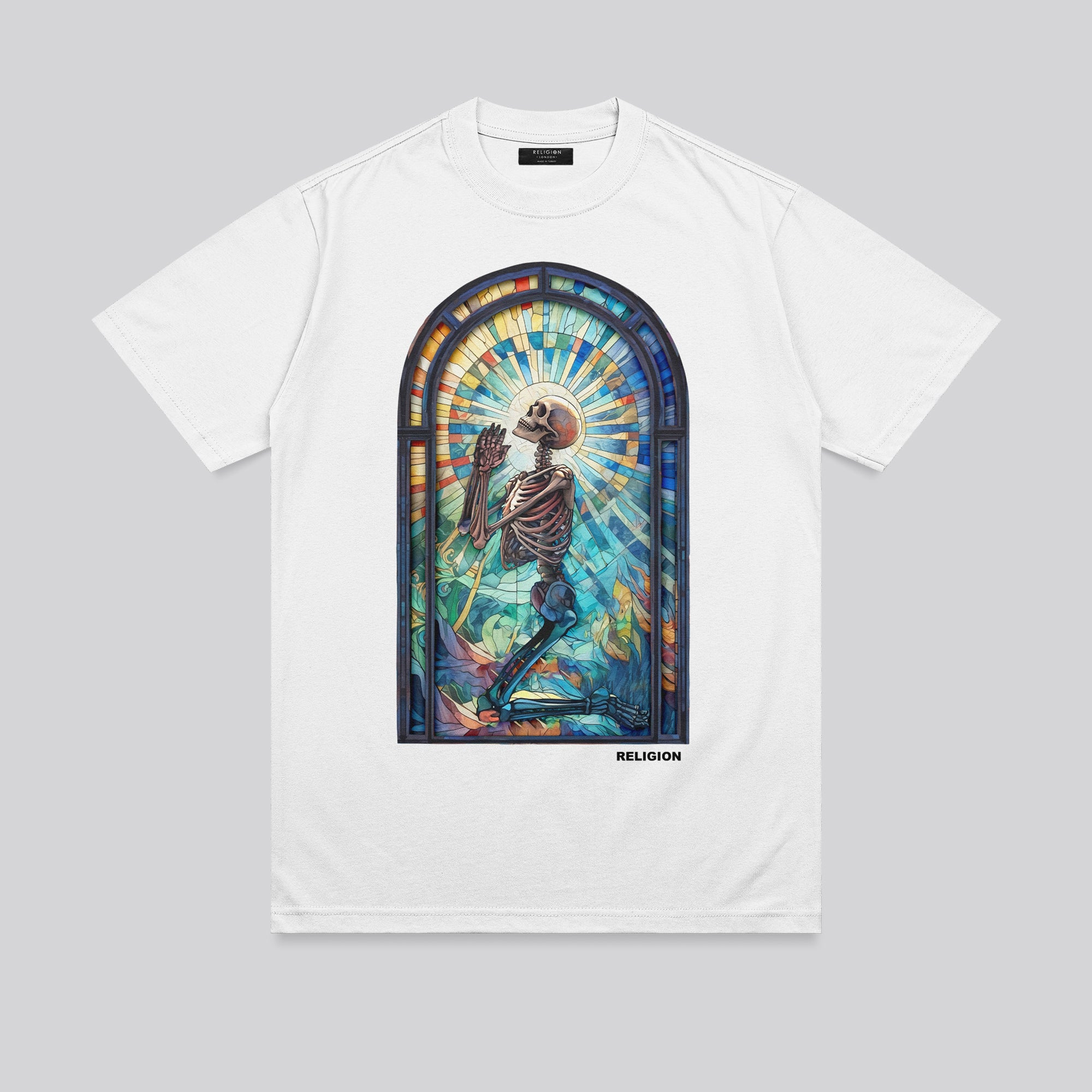 PRAYING PSYCHEDELIC T-SHIRT WHITE
