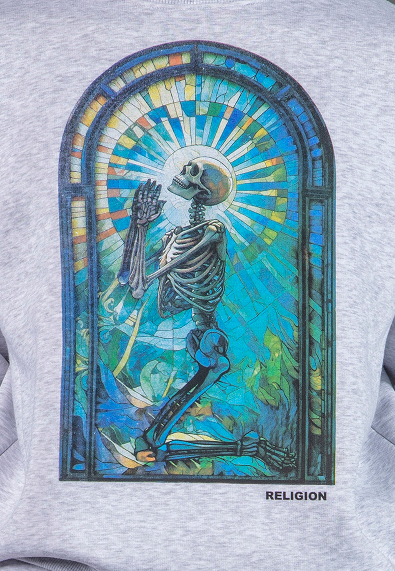 PSYCHEDELIC SWEAT LIGHT GREY MARL