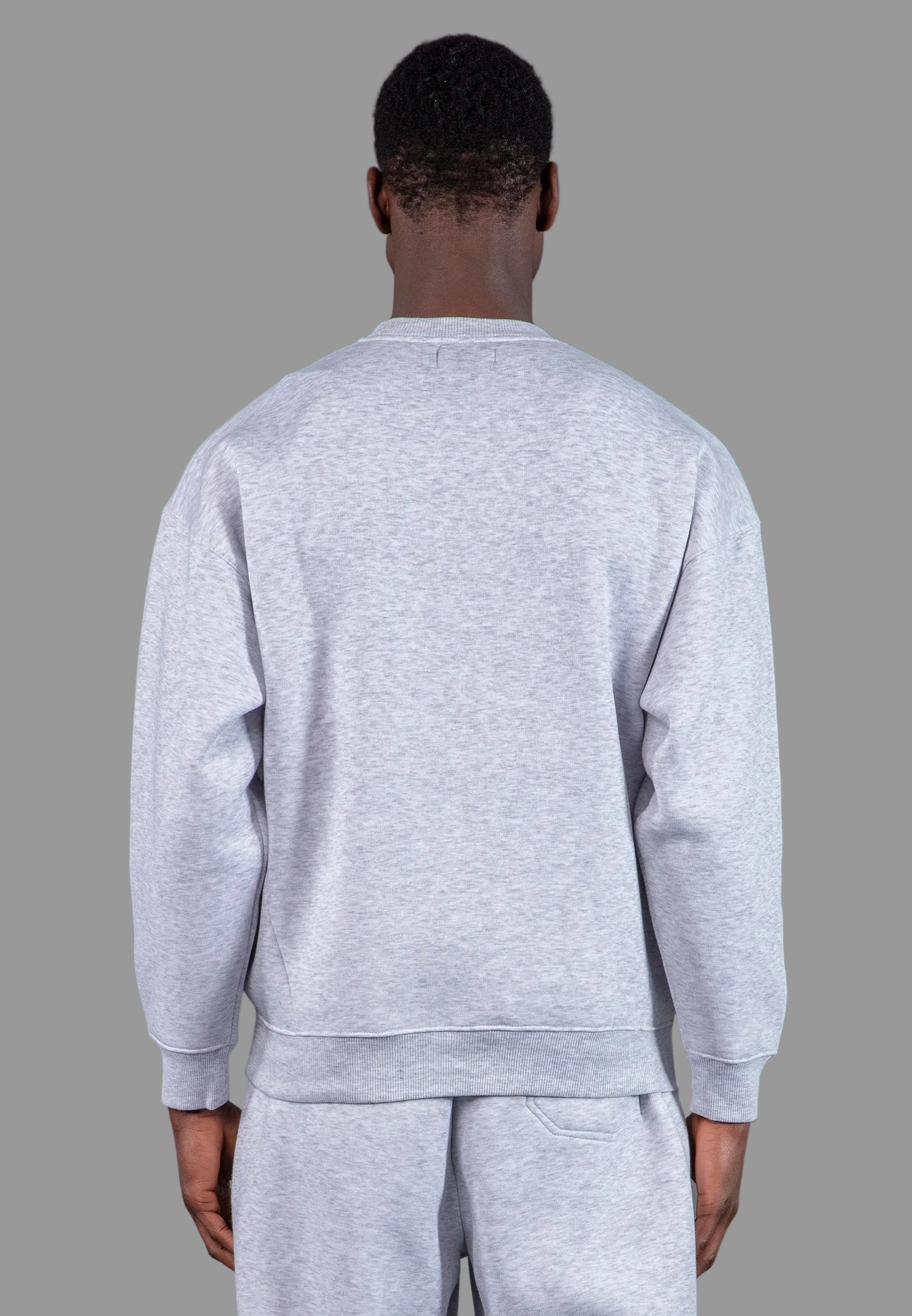 PSYCHEDELIC SWEAT LIGHT GREY MARL