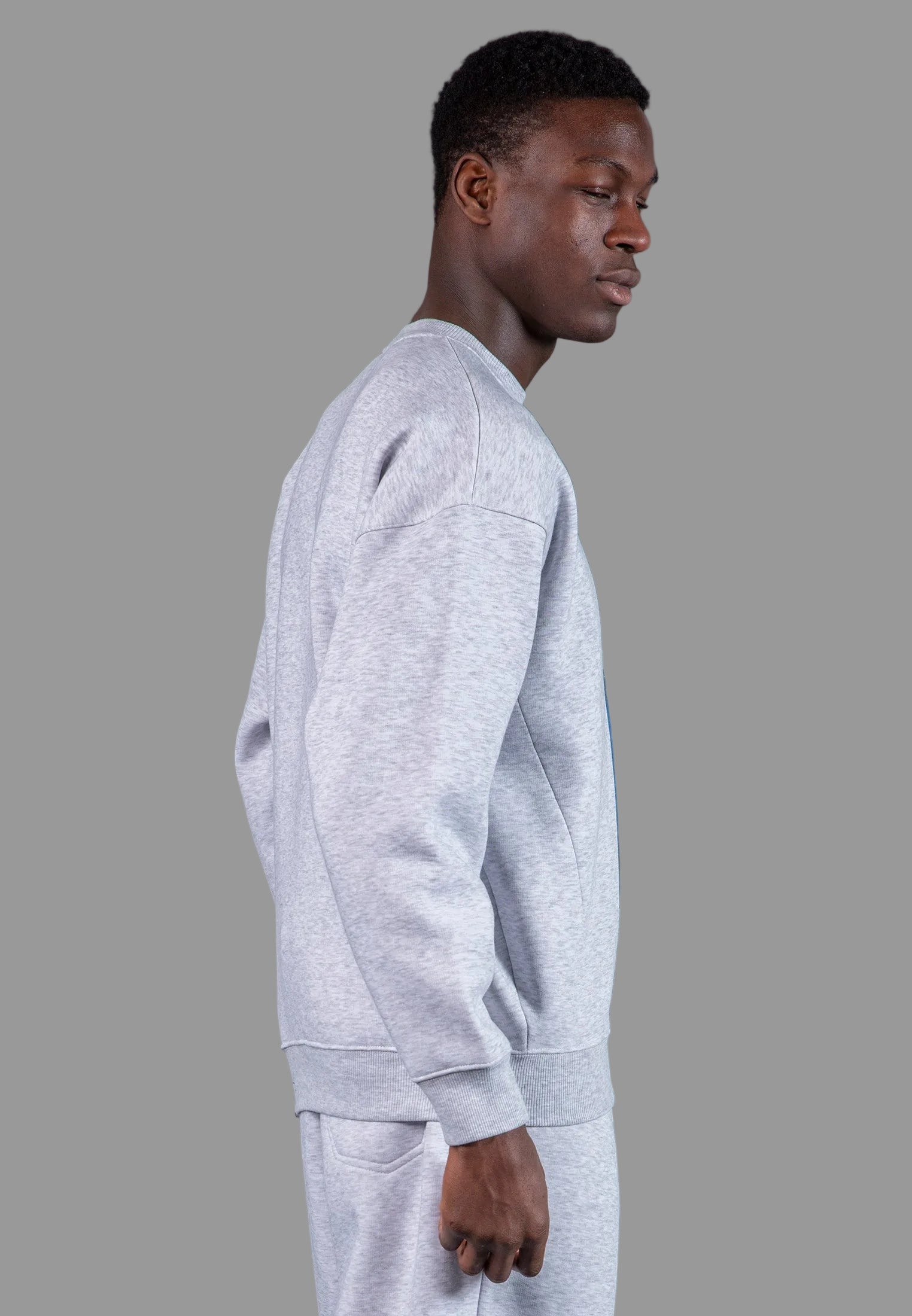 PSYCHEDELIC SWEAT LIGHT GREY MARL