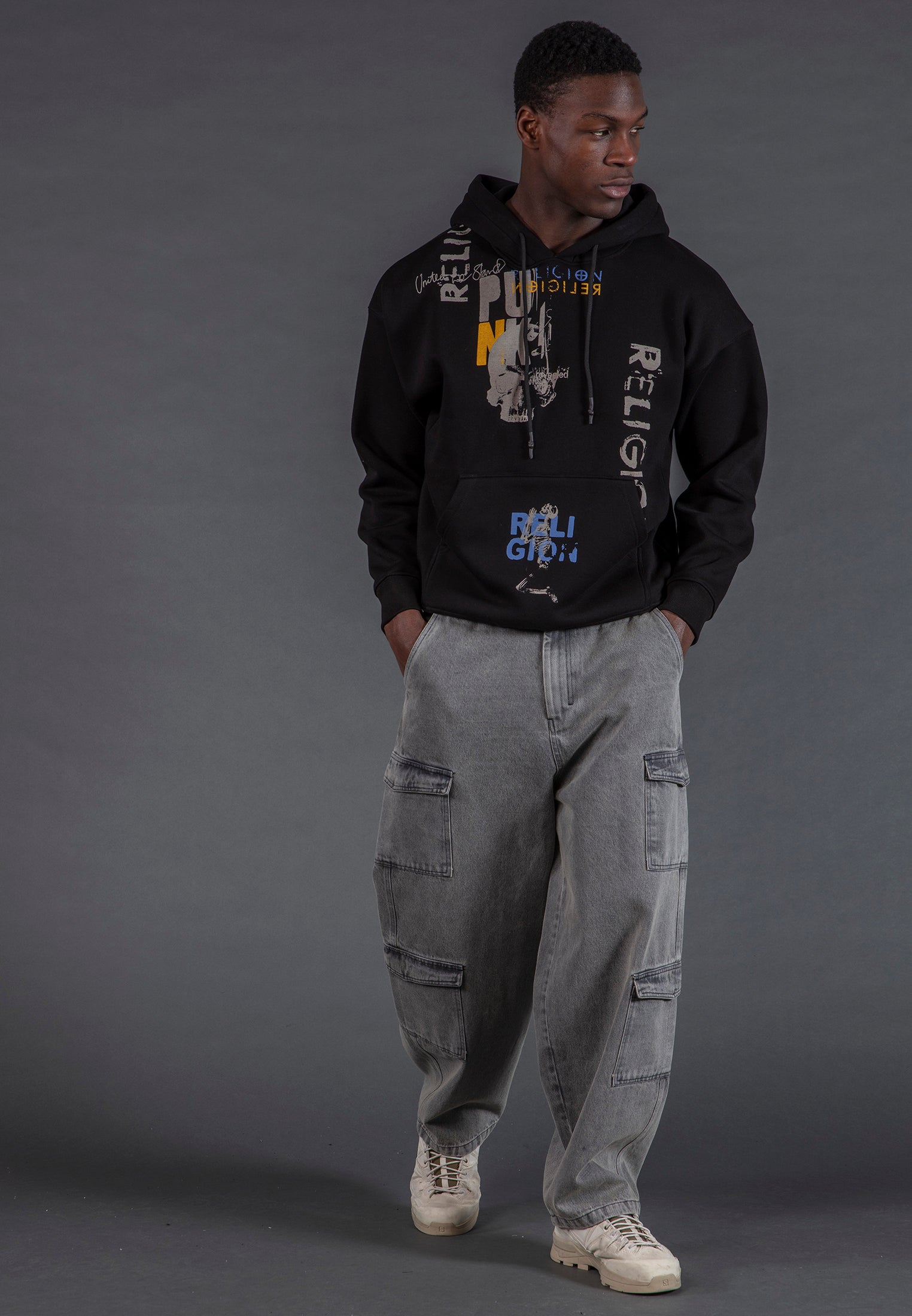 PUNK HOODIE BLACK