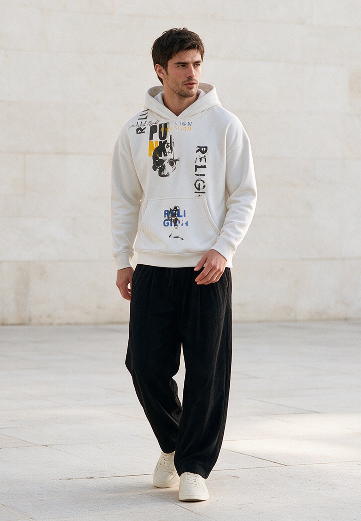 PUNK HOODIE OFF WHITE