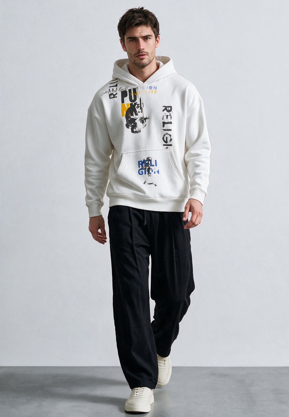 PUNK HOODIE OFF WHITE