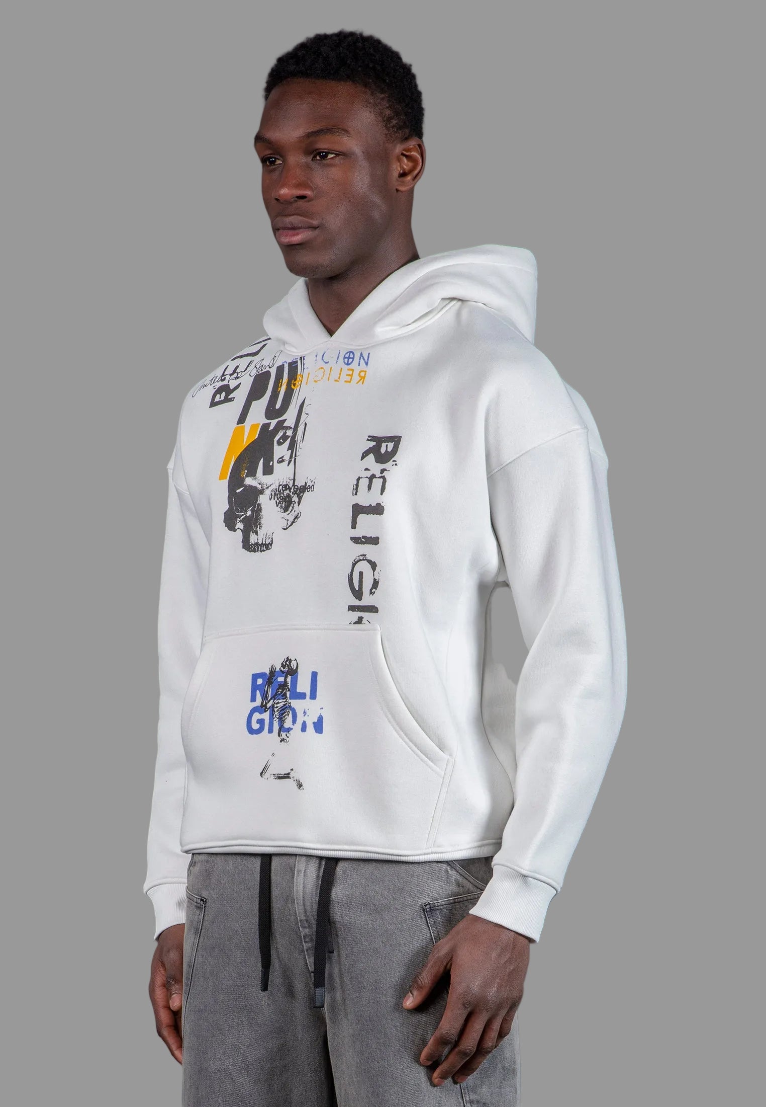 PUNK HOODIE OFF WHITE