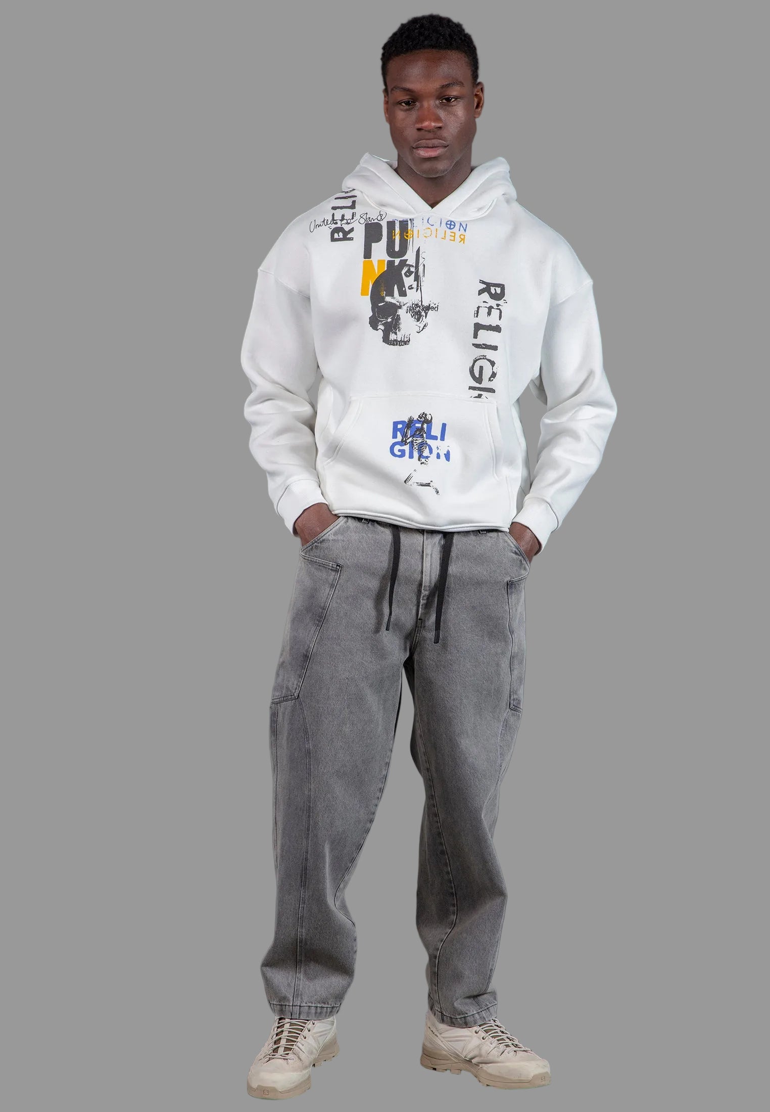 PUNK HOODIE OFF WHITE