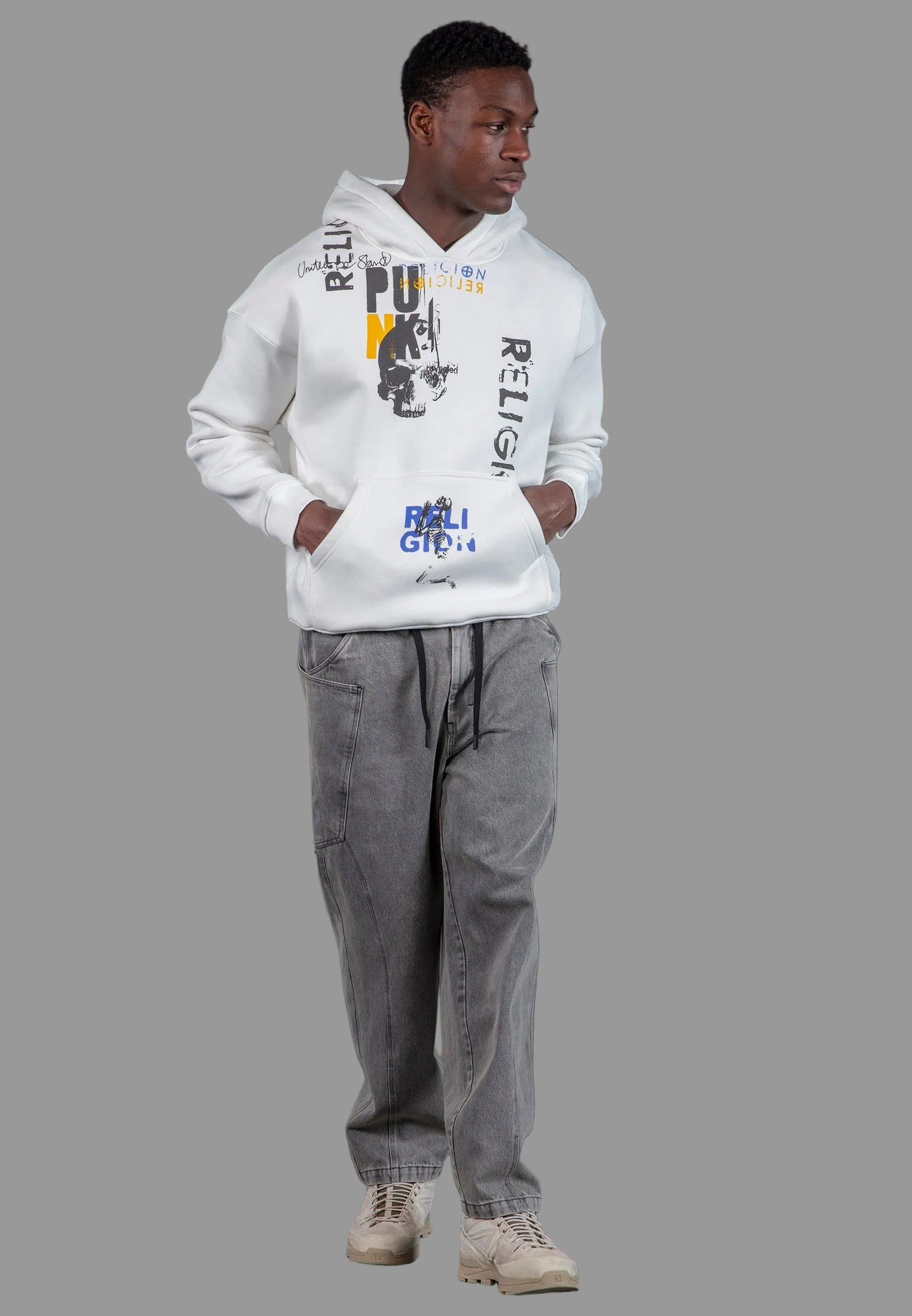 PUNK HOODIE OFF WHITE