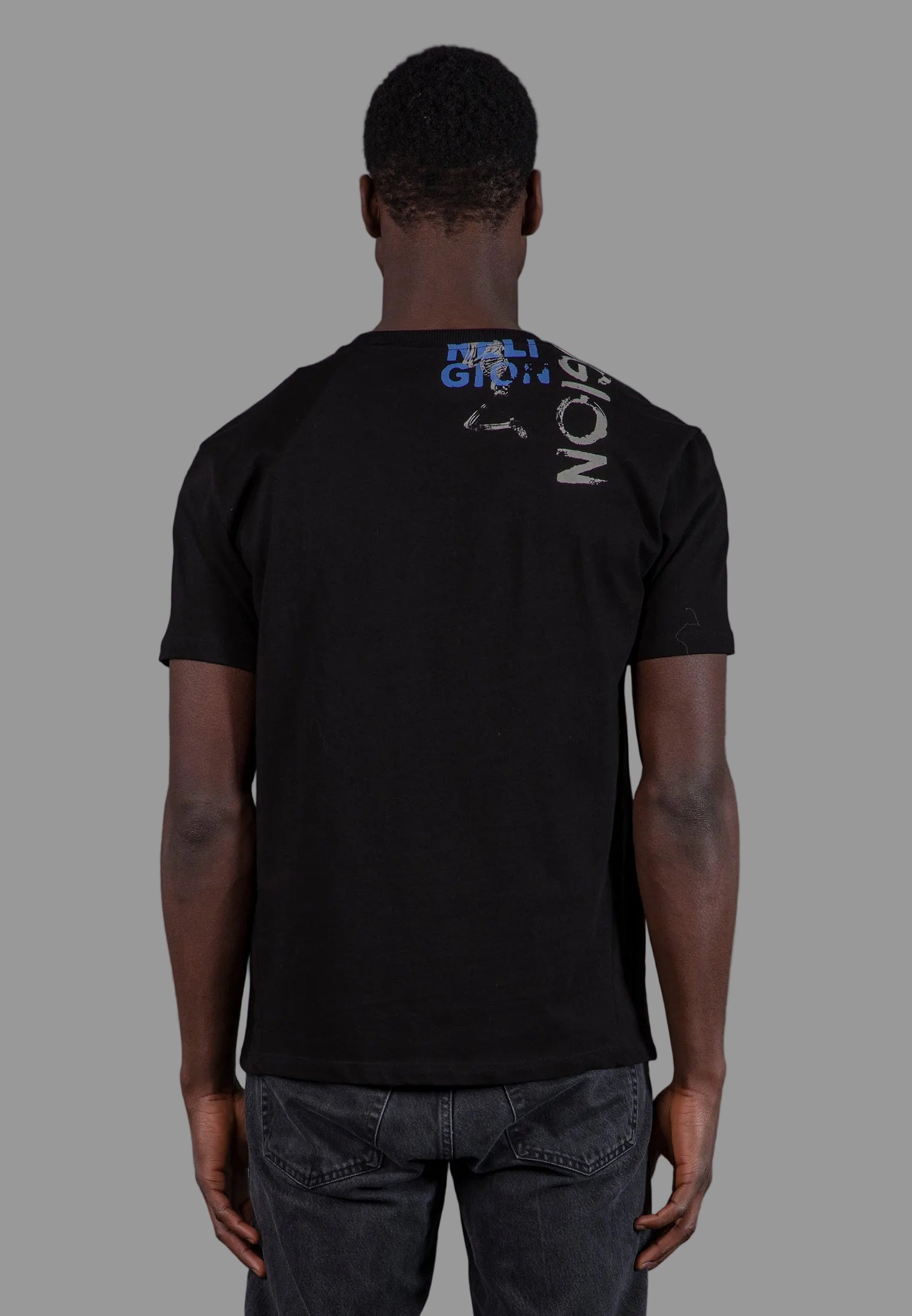PUNK COLOUR T-SHIRT BLACK