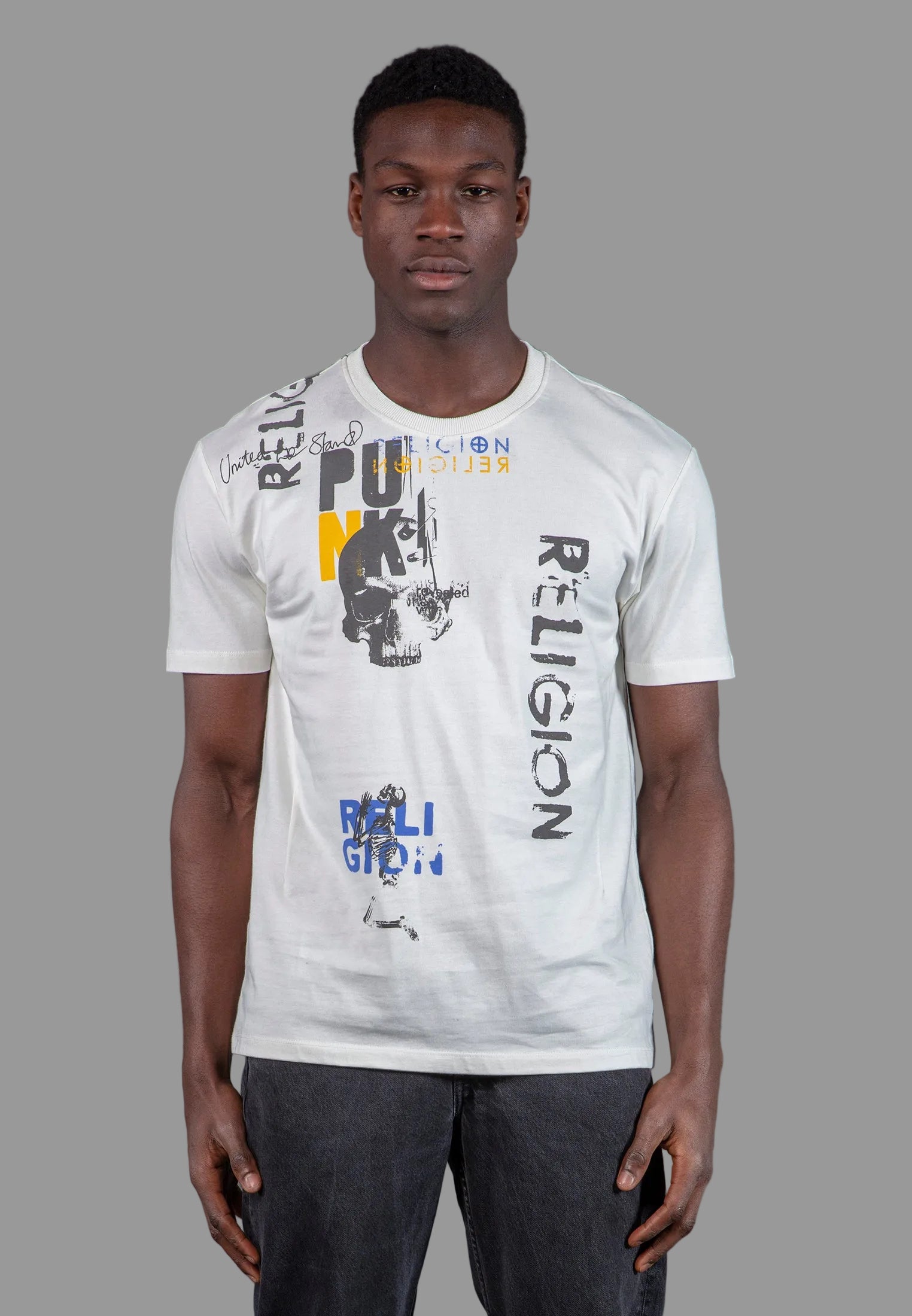PUNK COLOUR T-SHIRT OFF WHITE
