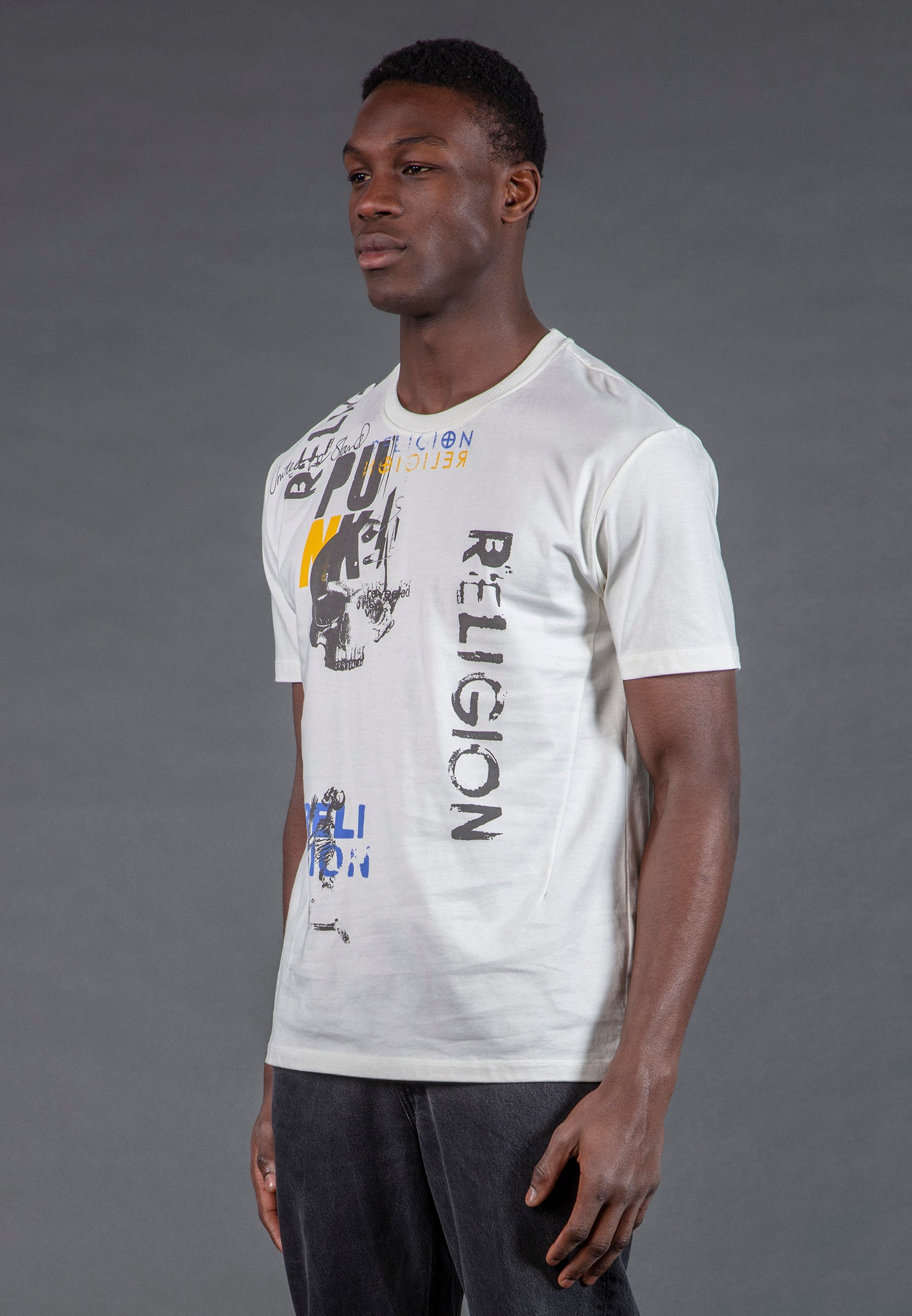 PUNK COLOUR T-SHIRT OFF WHITE