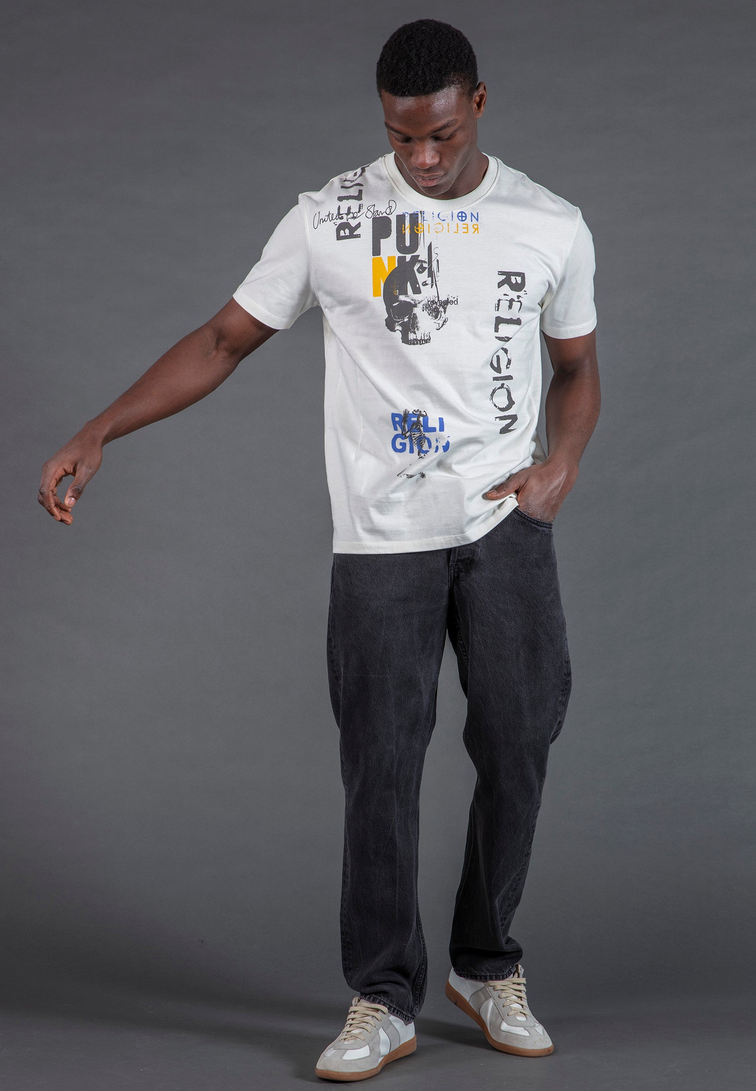 PUNK COLOUR T-SHIRT OFF WHITE