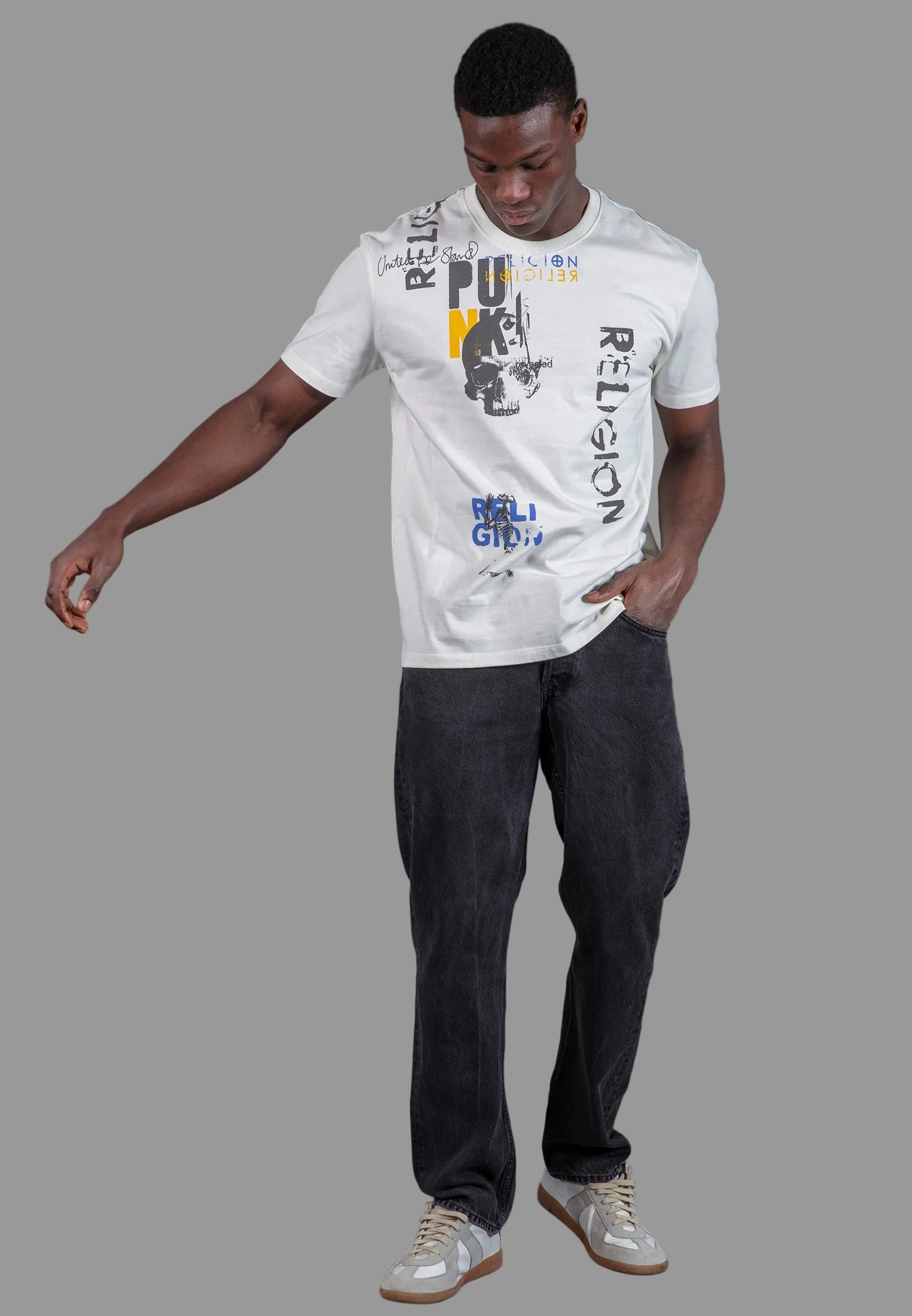 PUNK COLOUR T-SHIRT OFF WHITE