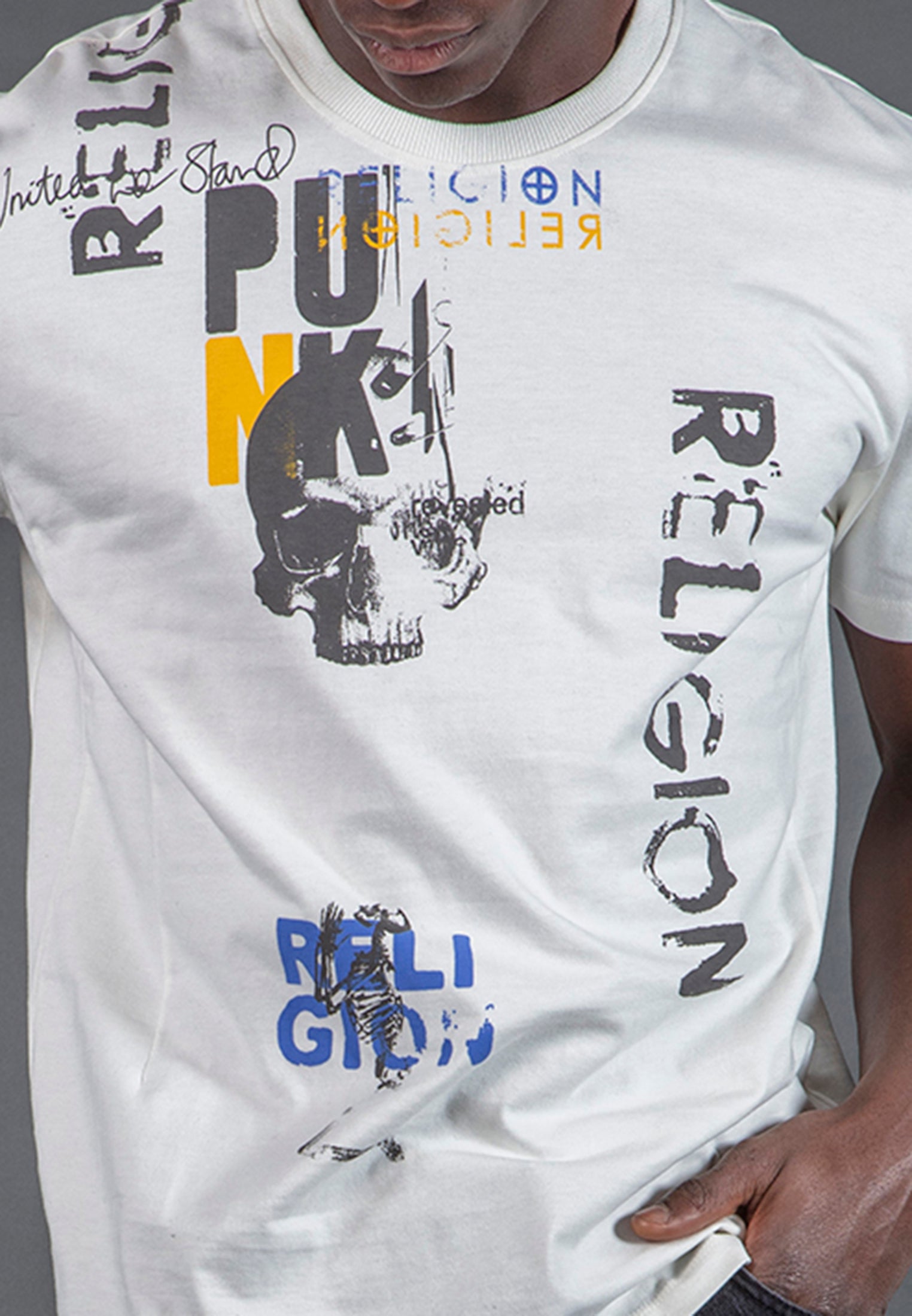 PUNK COLOUR T-SHIRT OFF WHITE