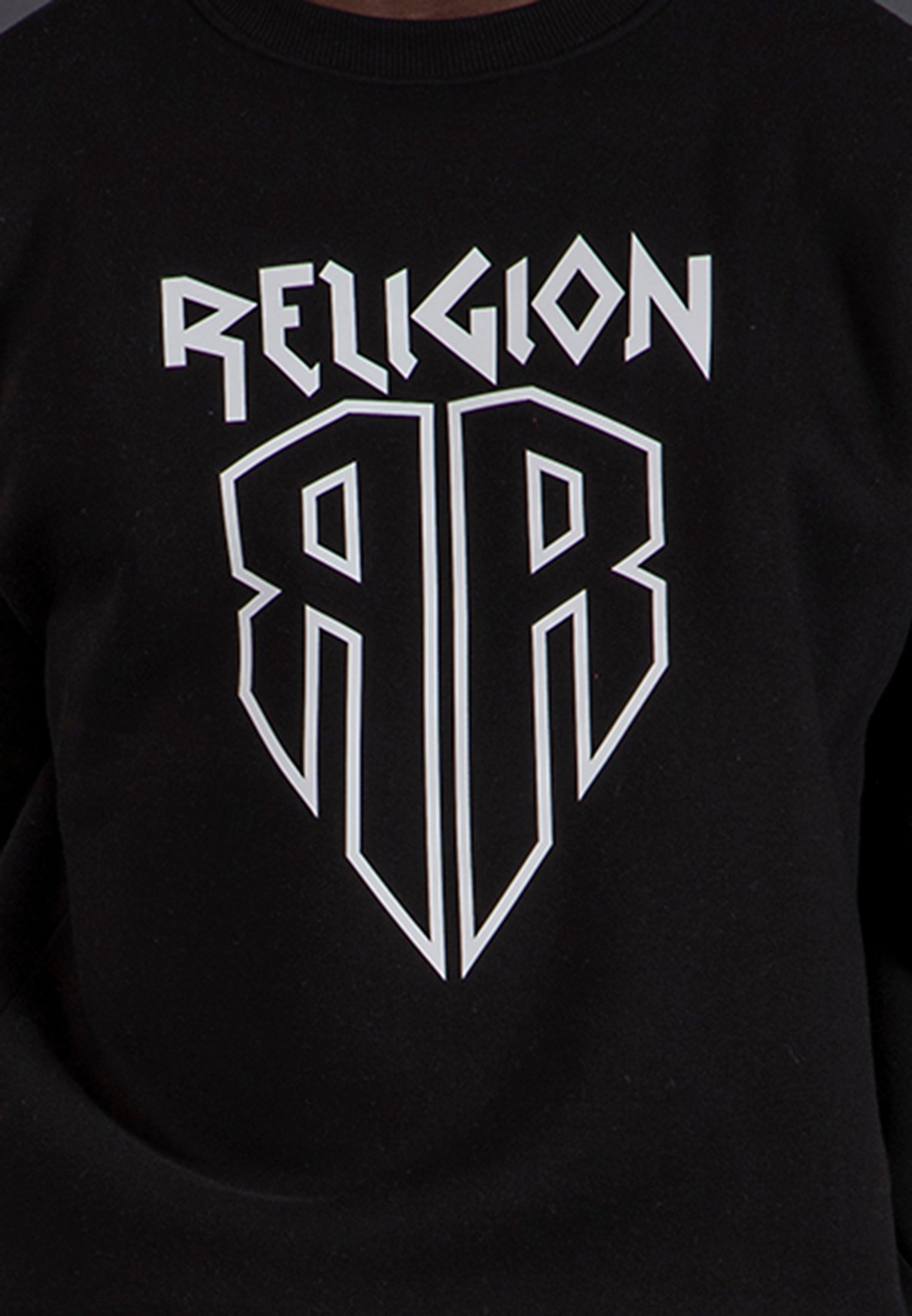SHIELD CREW NECK SWEAT BLACK