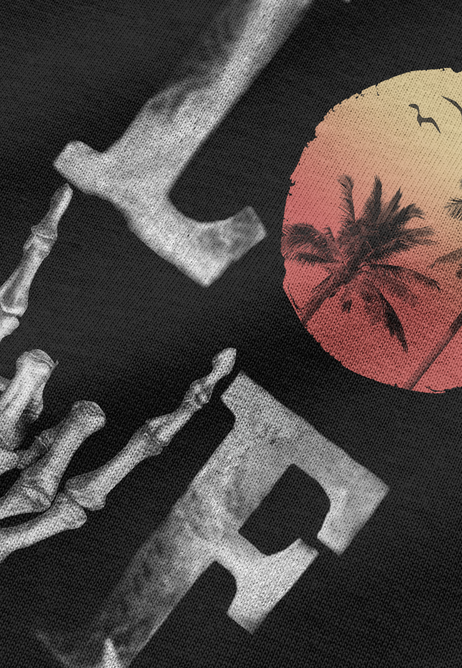 SUMMER LOVE OVERSIZED T-SHIRT BLACK