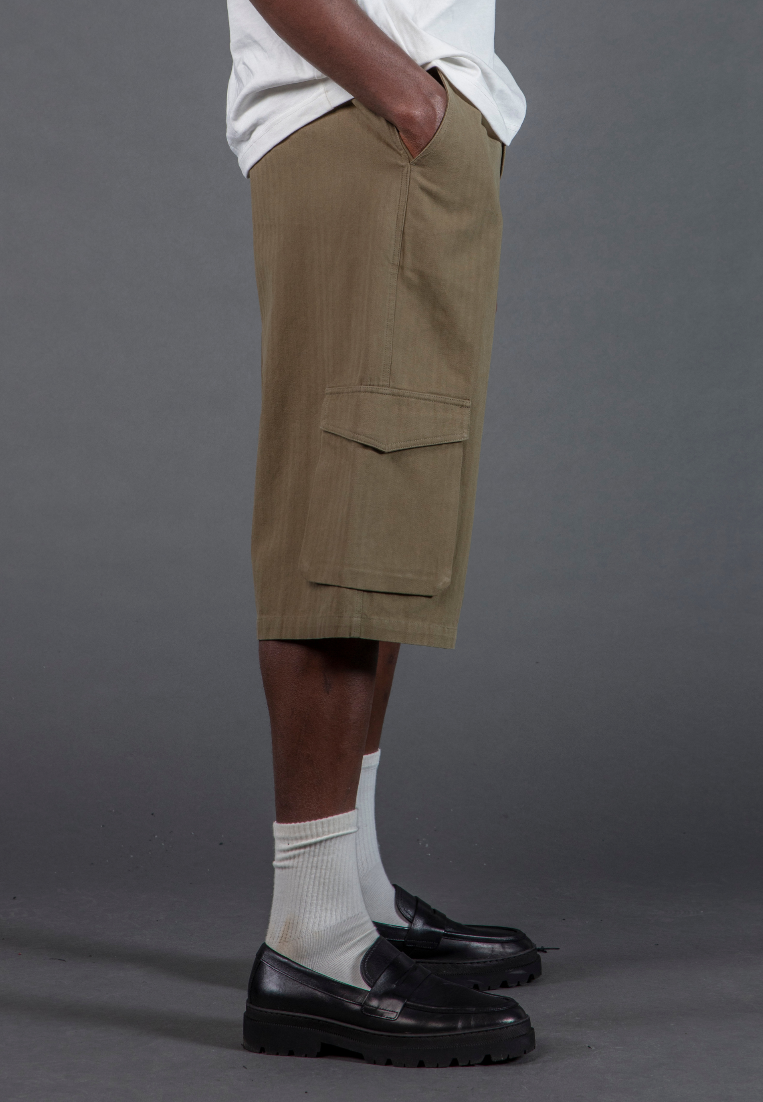 CARGO JORT HERRINGBONE KHAKI