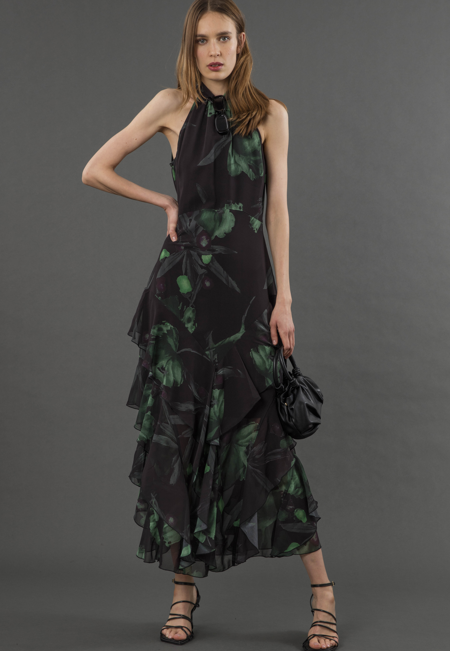 TAYLOR MAXI DRESS PRIME GREEN