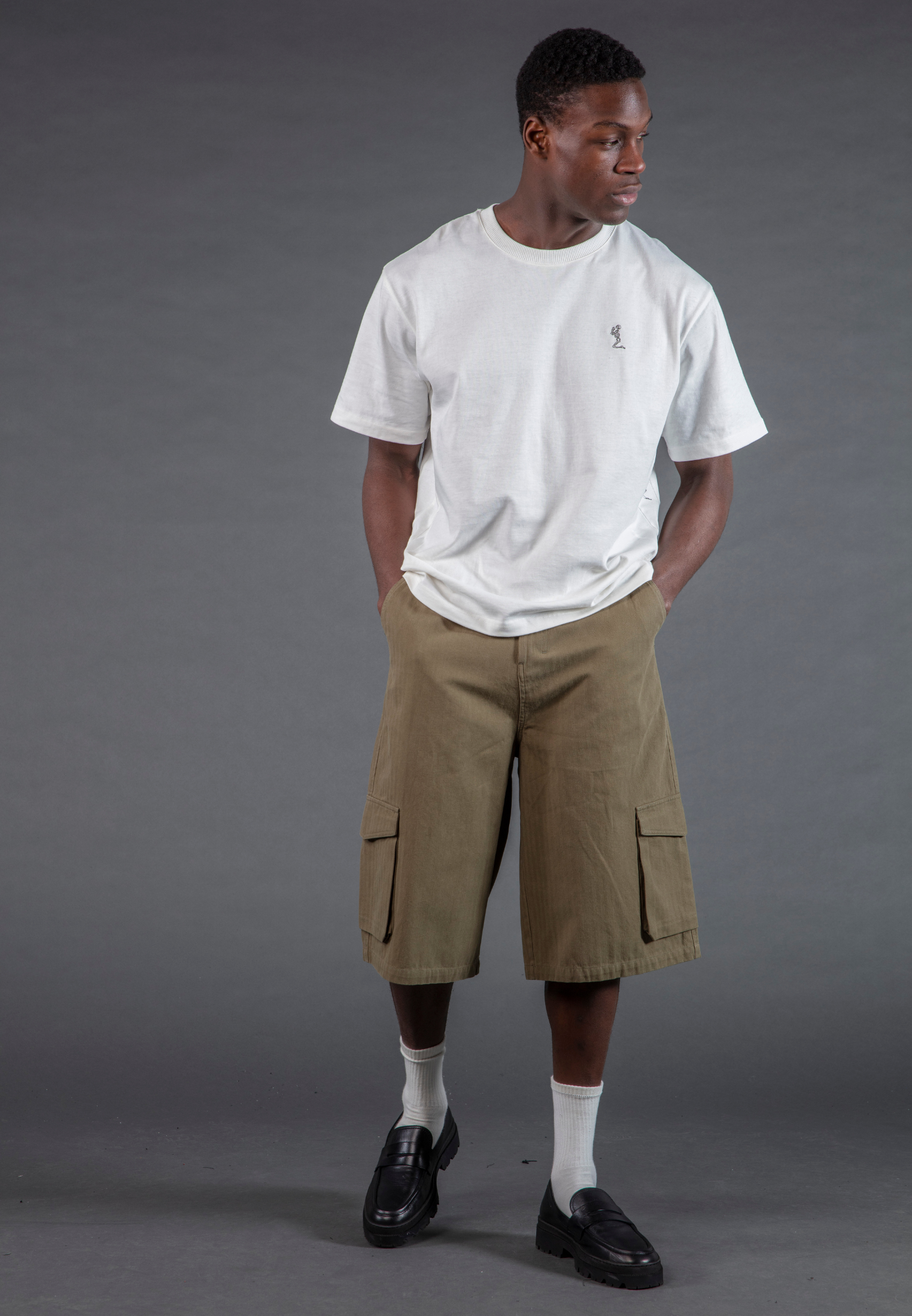 CARGO JORT HERRINGBONE KHAKI