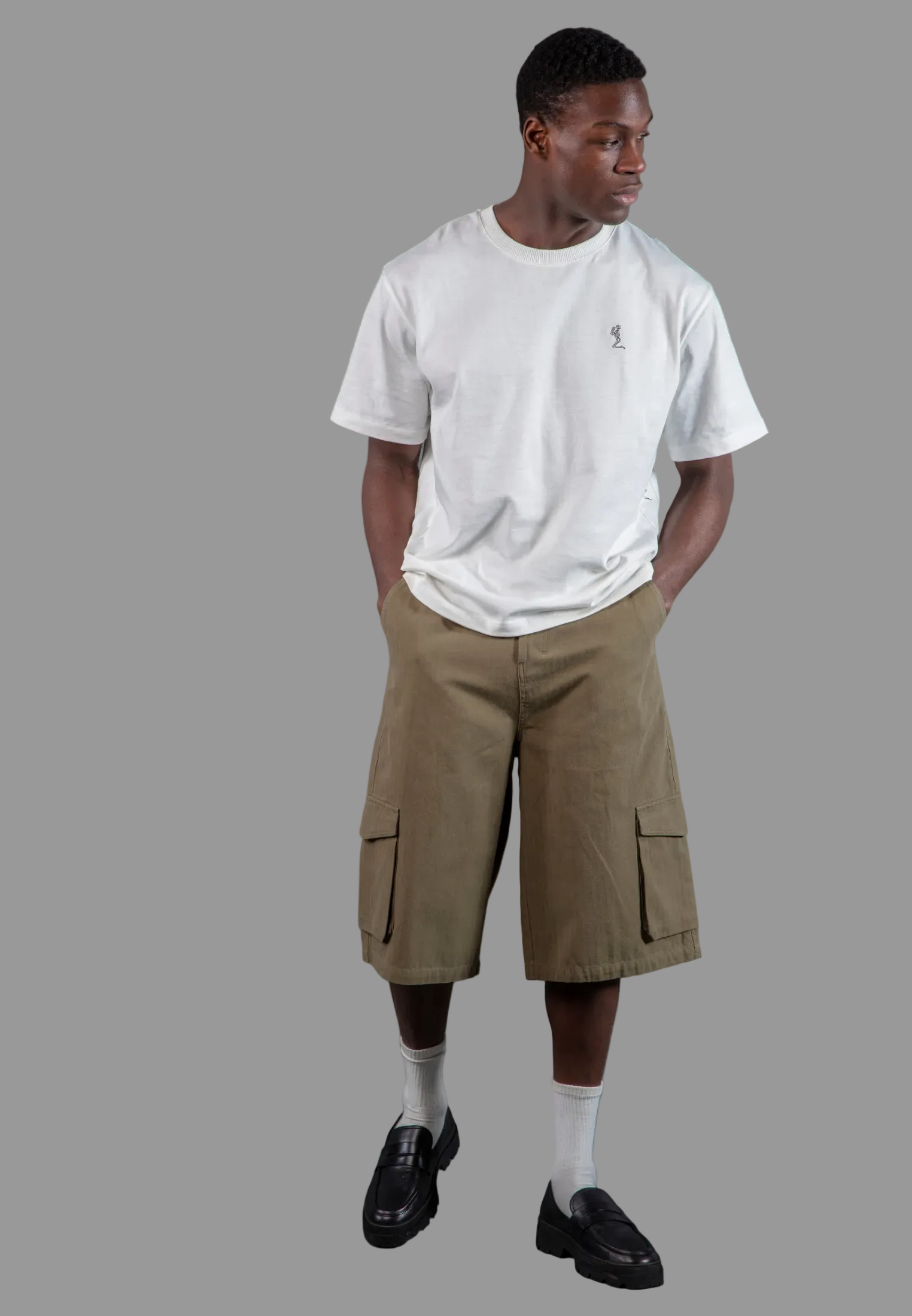 CARGO JORT HERRINGBONE KHAKI