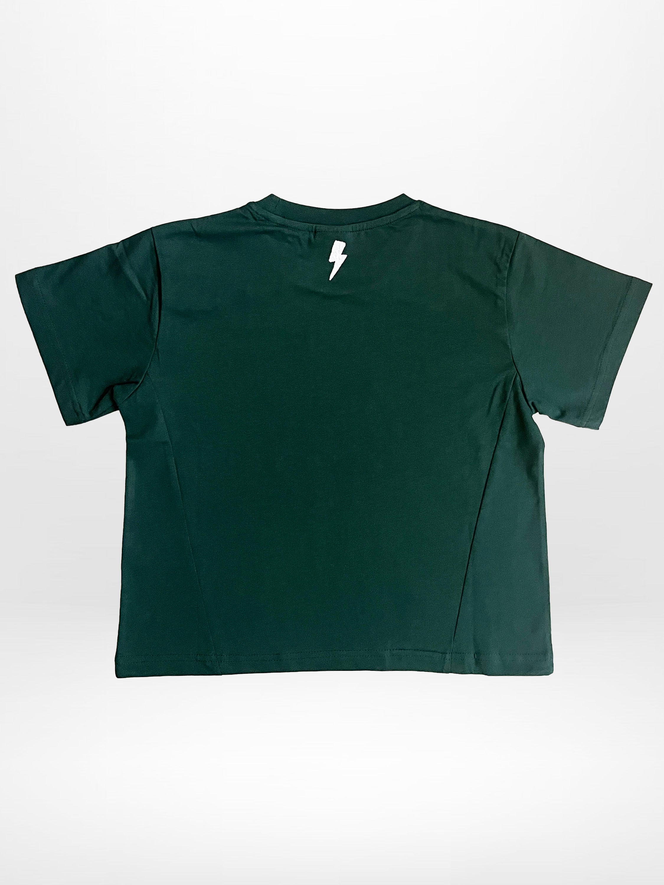 GOOD VIBES GIRLS T-SHIRT BOTTLE GREEN